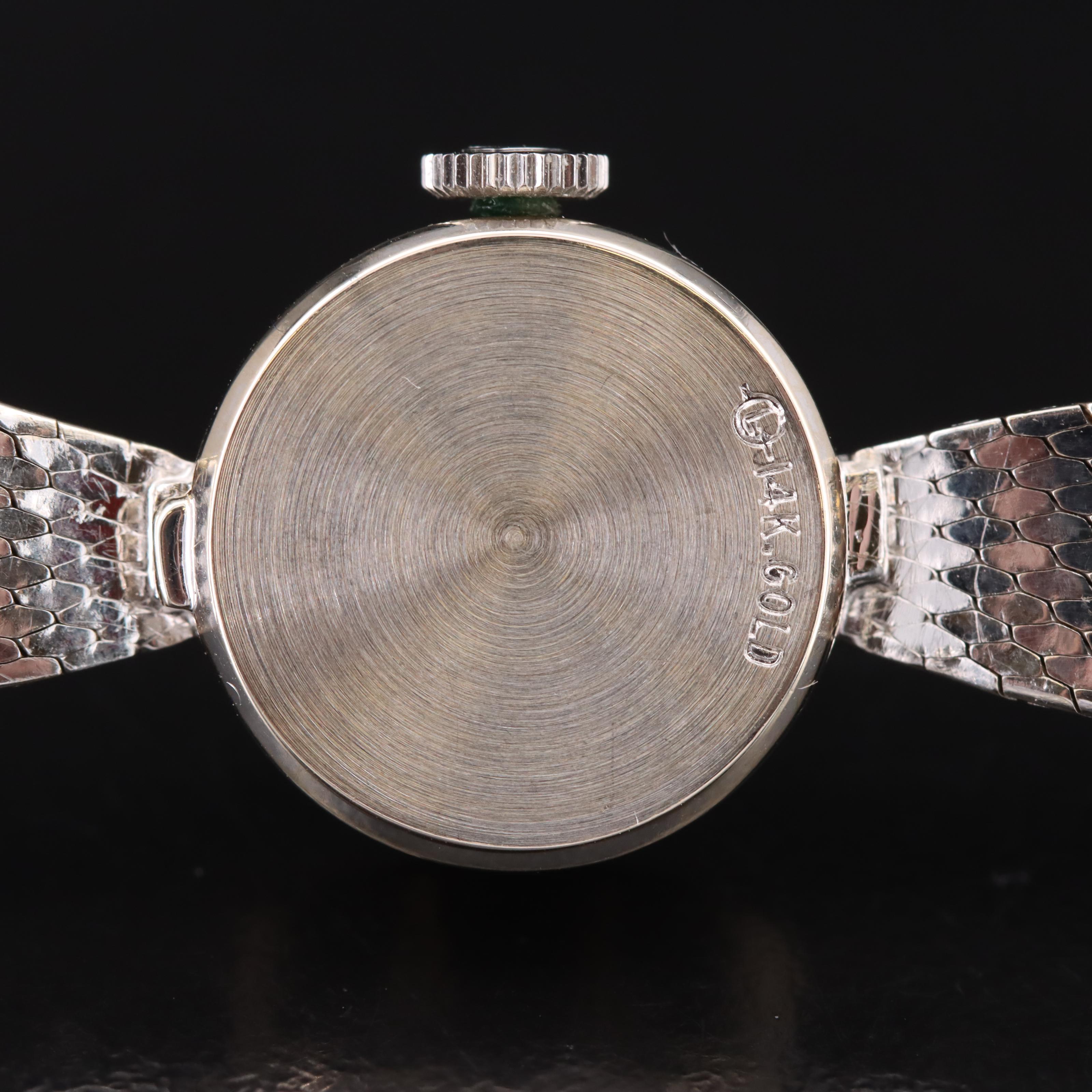 Rolex 14K Diamond Stem Wind Watch