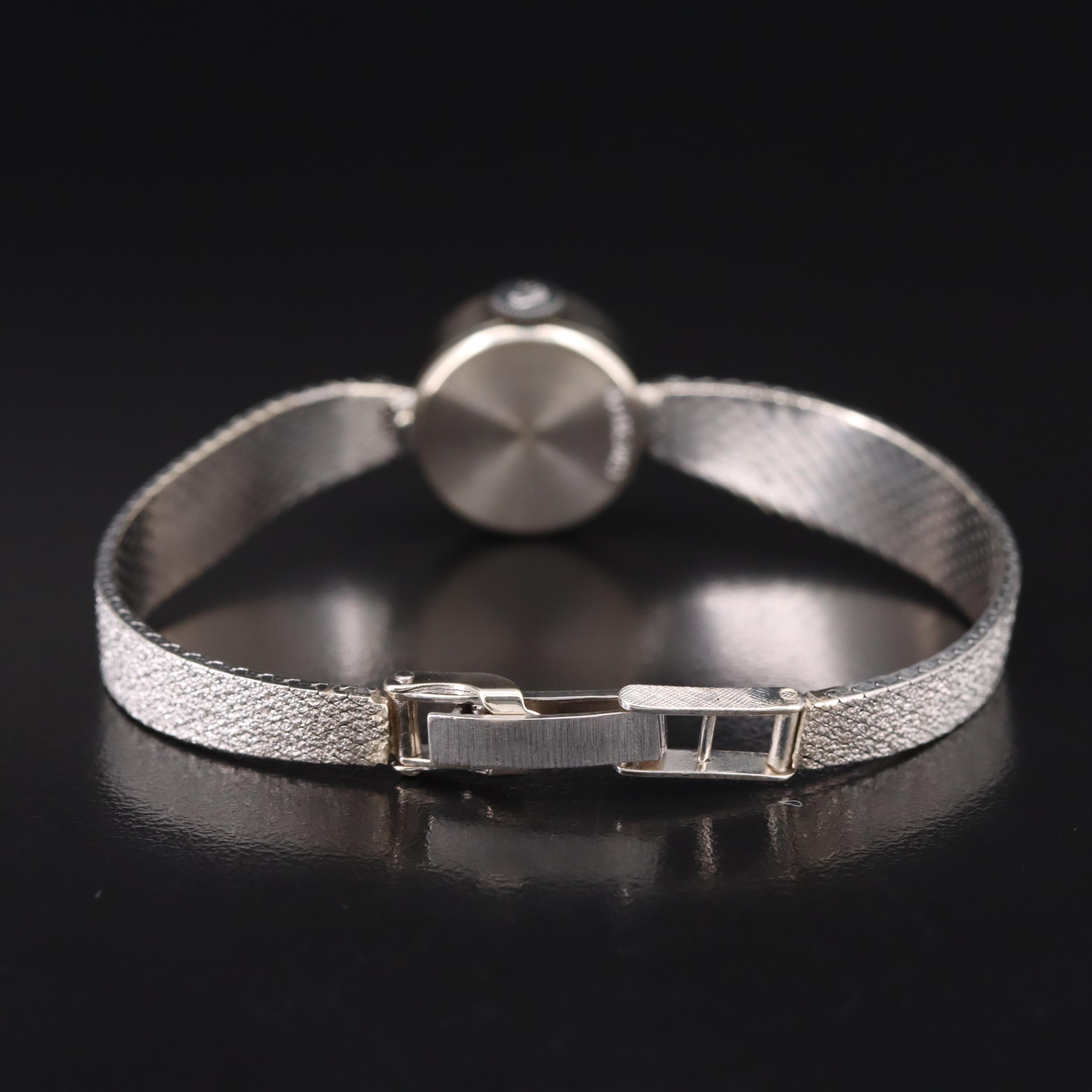 Rolex 14K Diamond Stem Wind Watch