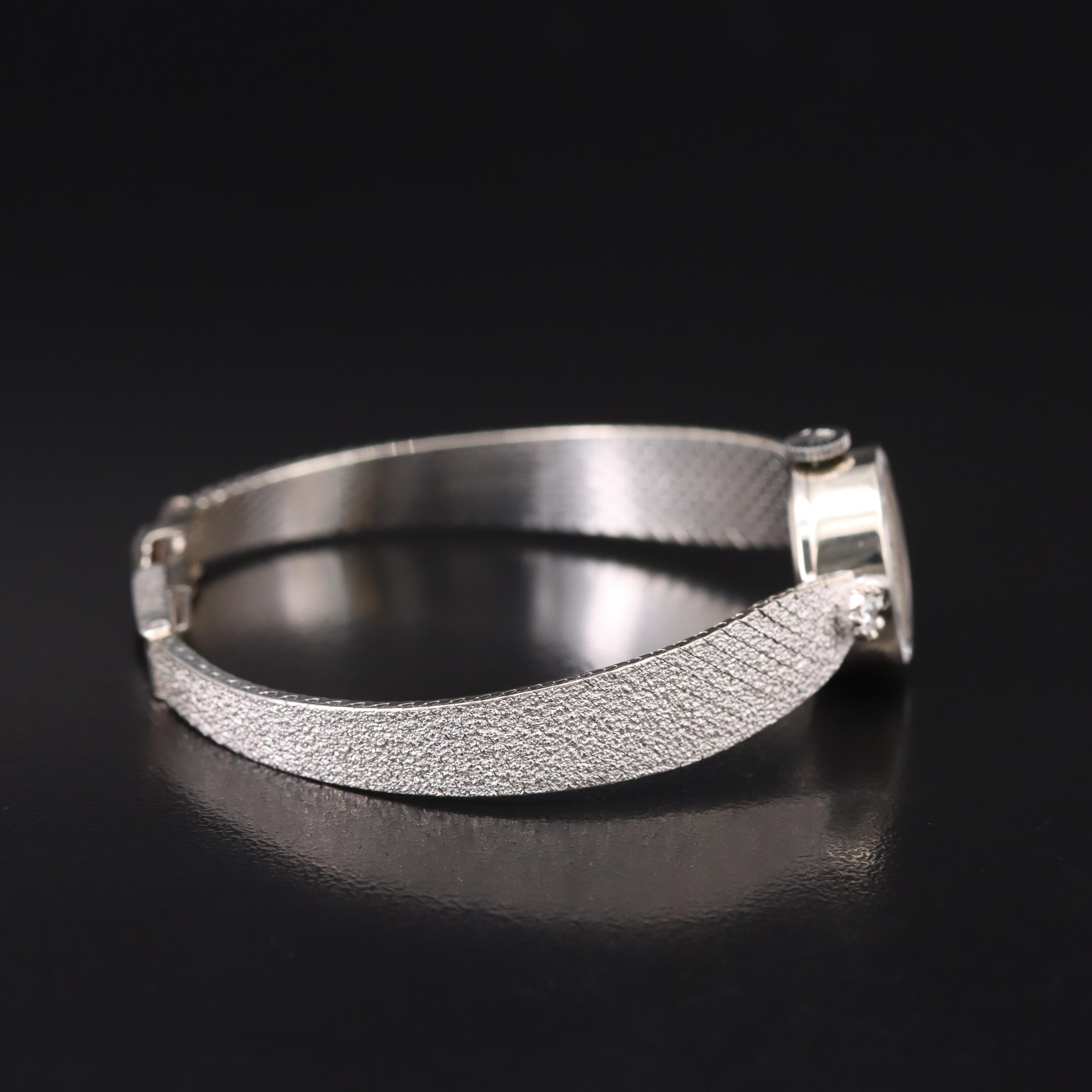 Rolex 14K Diamond Stem Wind Watch