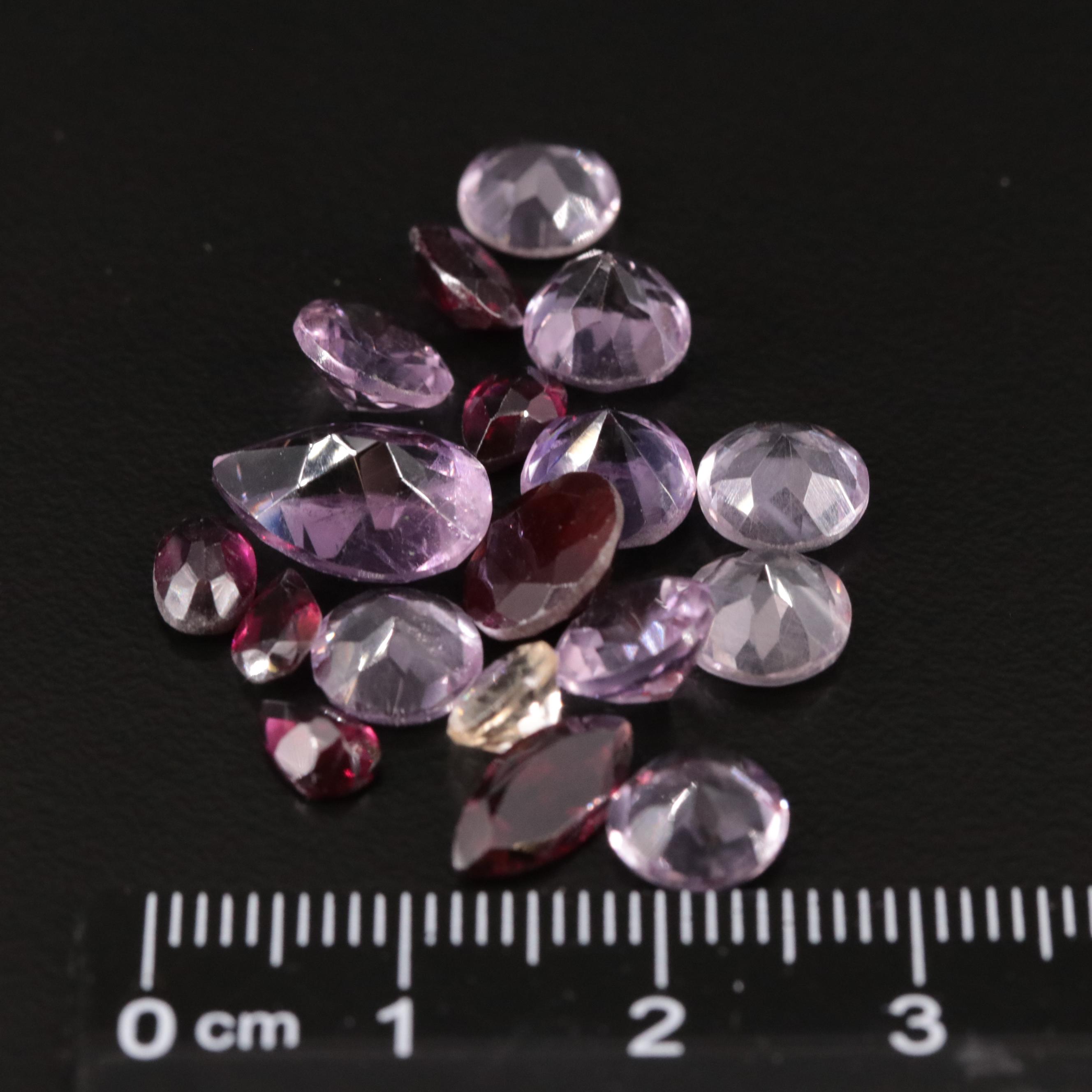 Loose 20.45 CTW Amethyst, Garnet and Citrine Lot