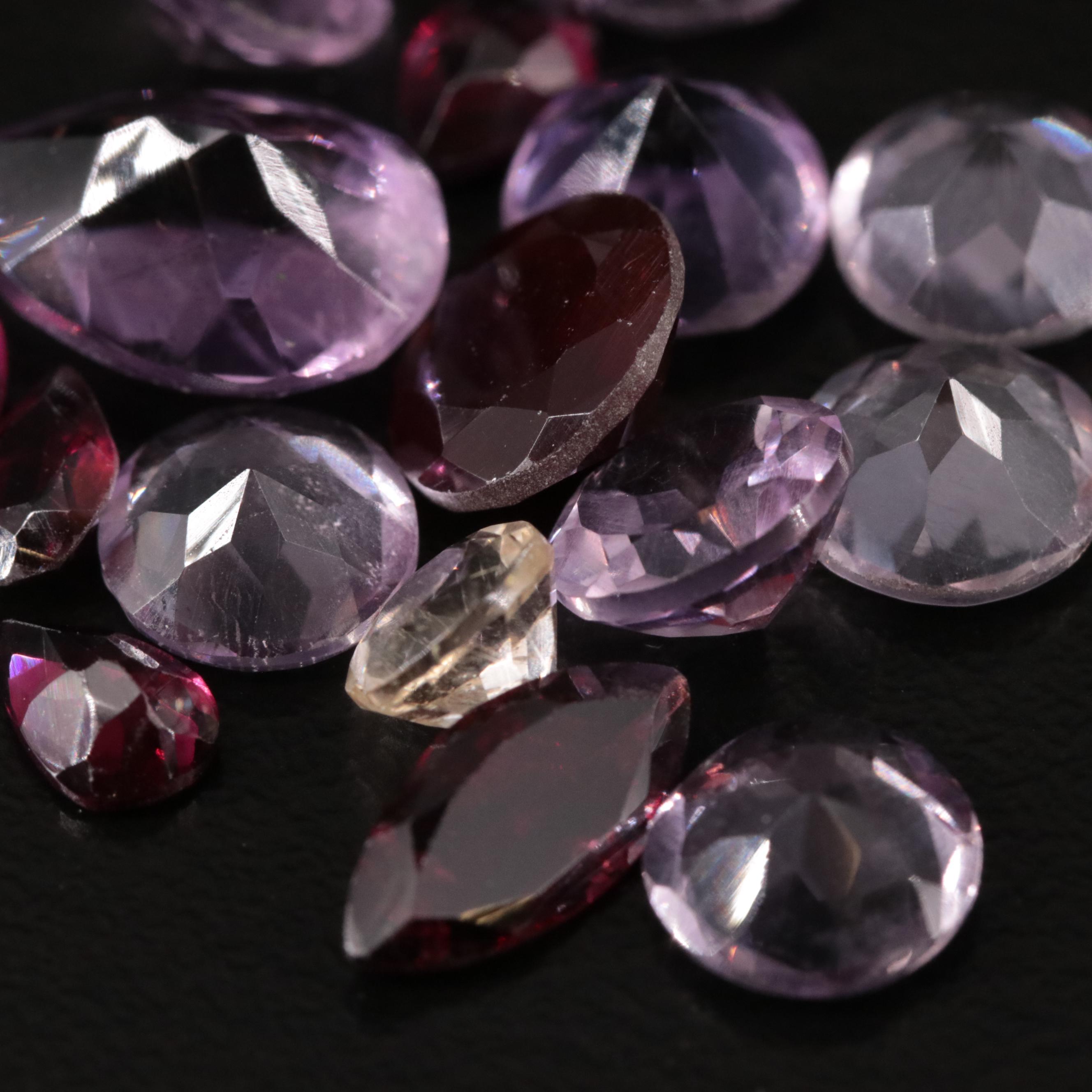 Loose 20.45 CTW Amethyst, Garnet and Citrine Lot