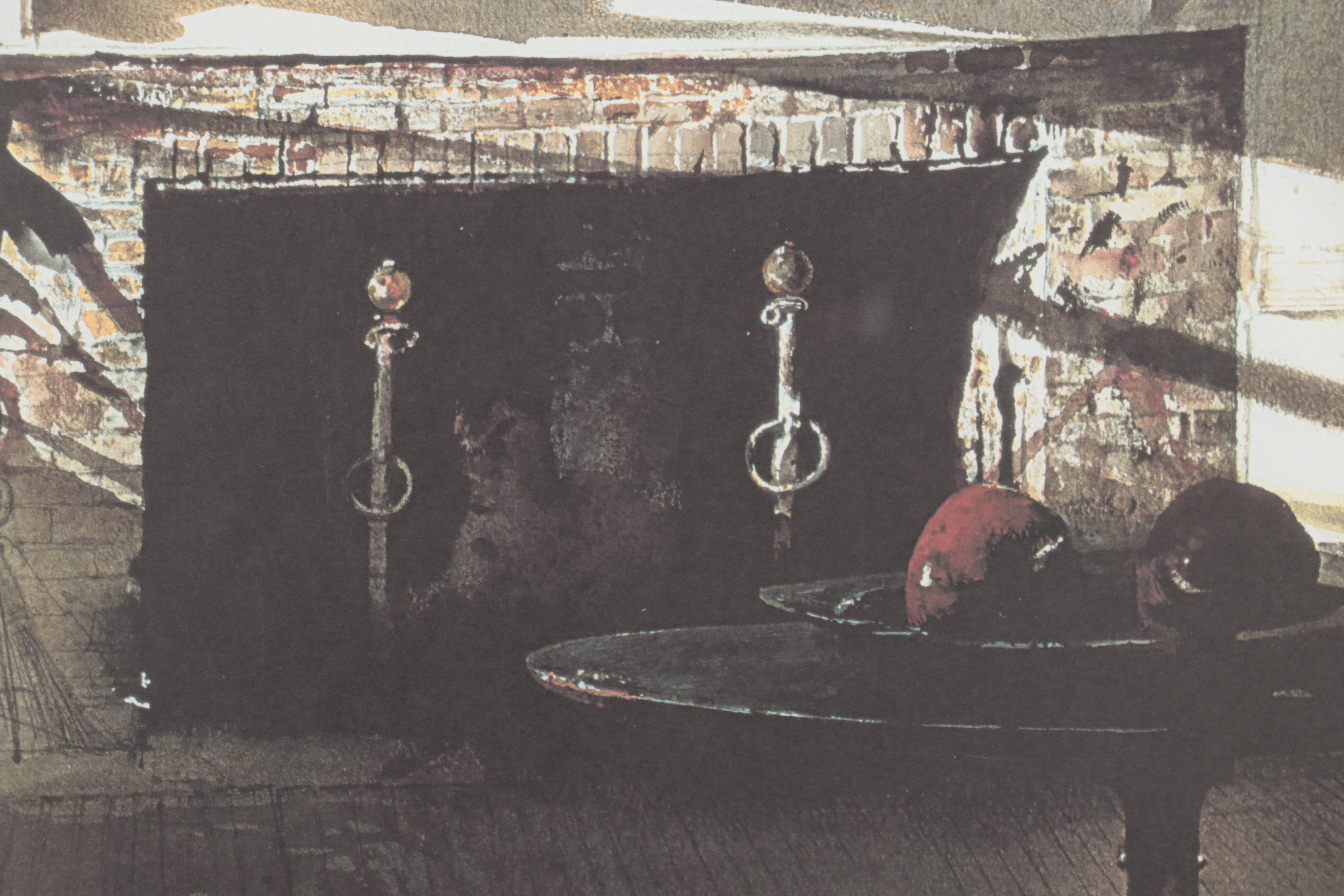 Offset Lithograph After Andrew Wyeth "Big Room"
