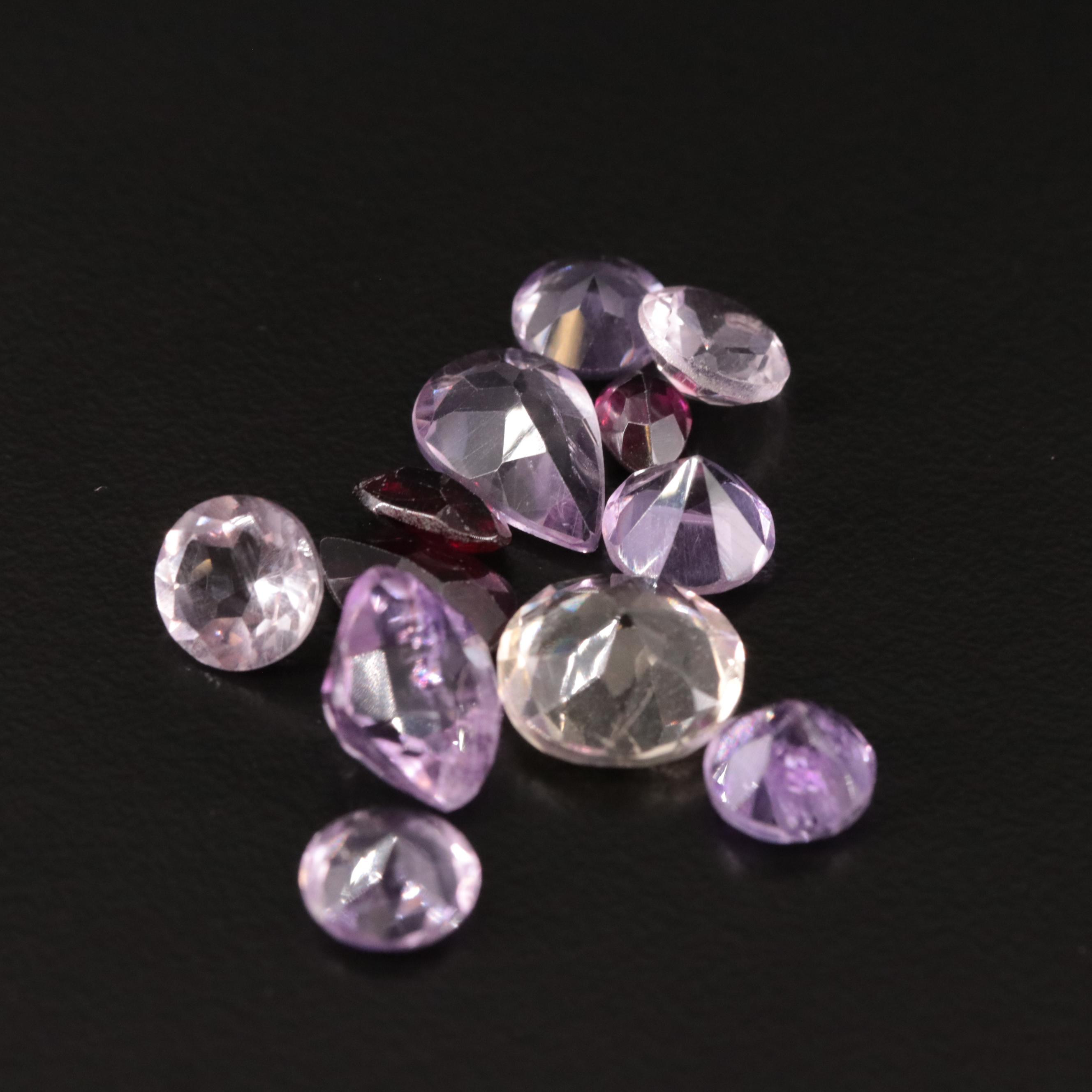 Loose 18.12 CTW Amethyst, Garnet and Citrine Lot