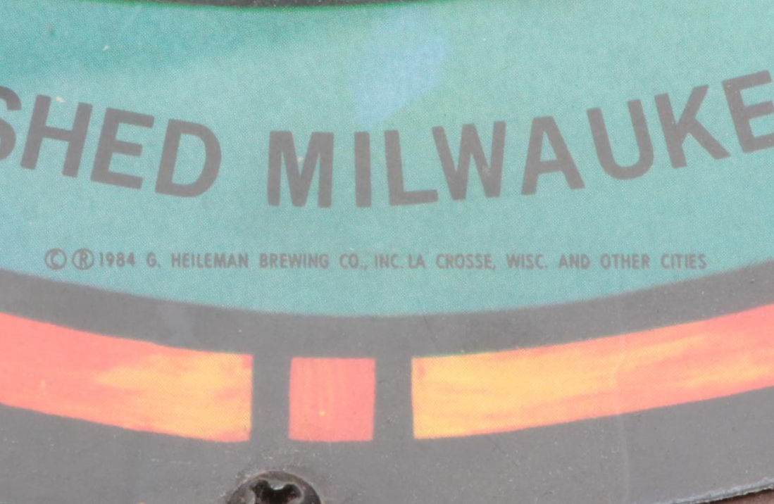 Blatz Beer Plastic Illuminated Advertising Wall Sign, 1984