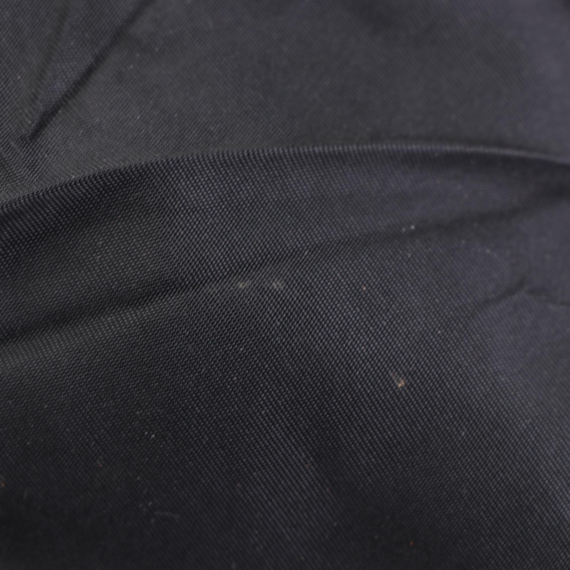 Prada Nylon Ruffle Handbag with Leather Trim