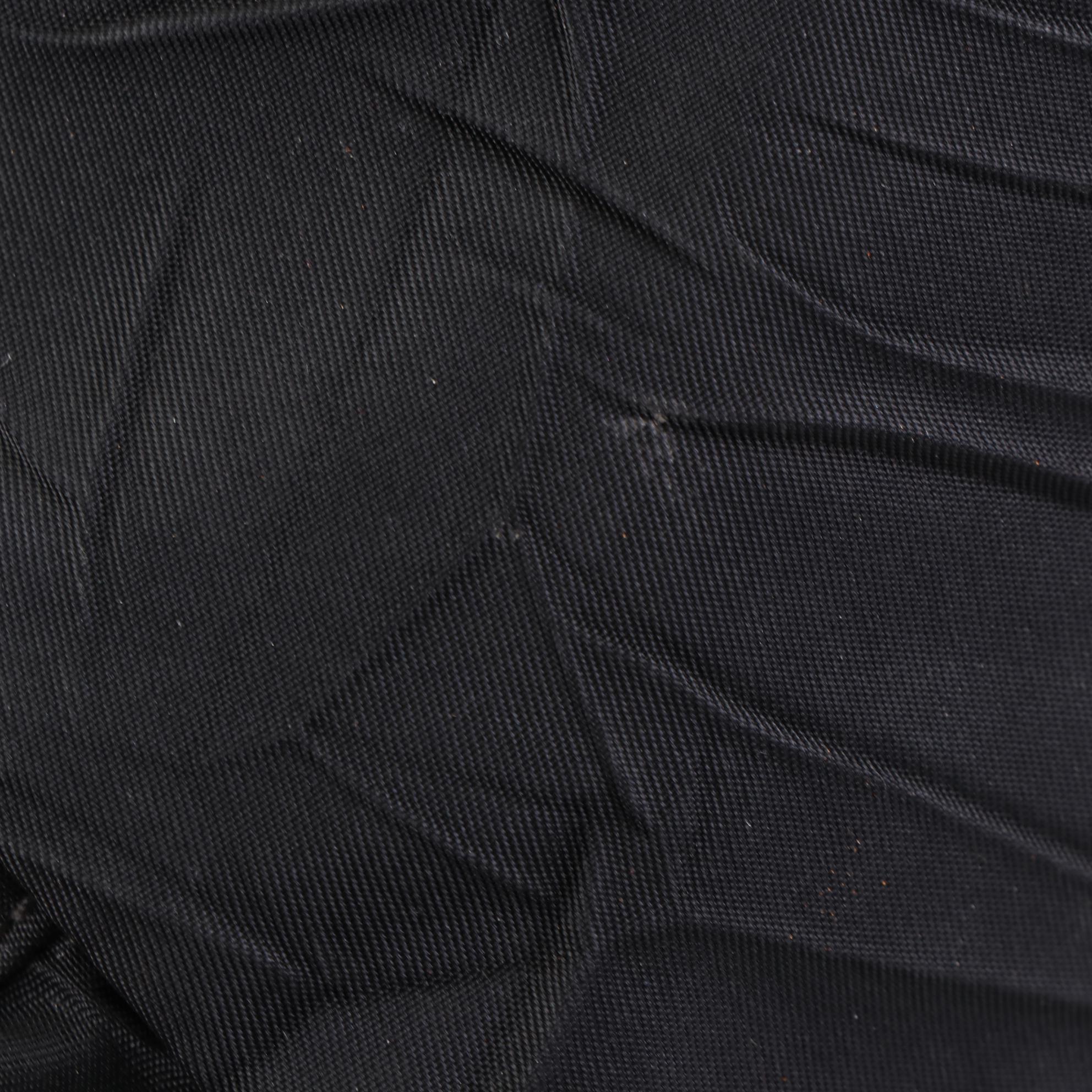 Prada Nylon Ruffle Handbag with Leather Trim