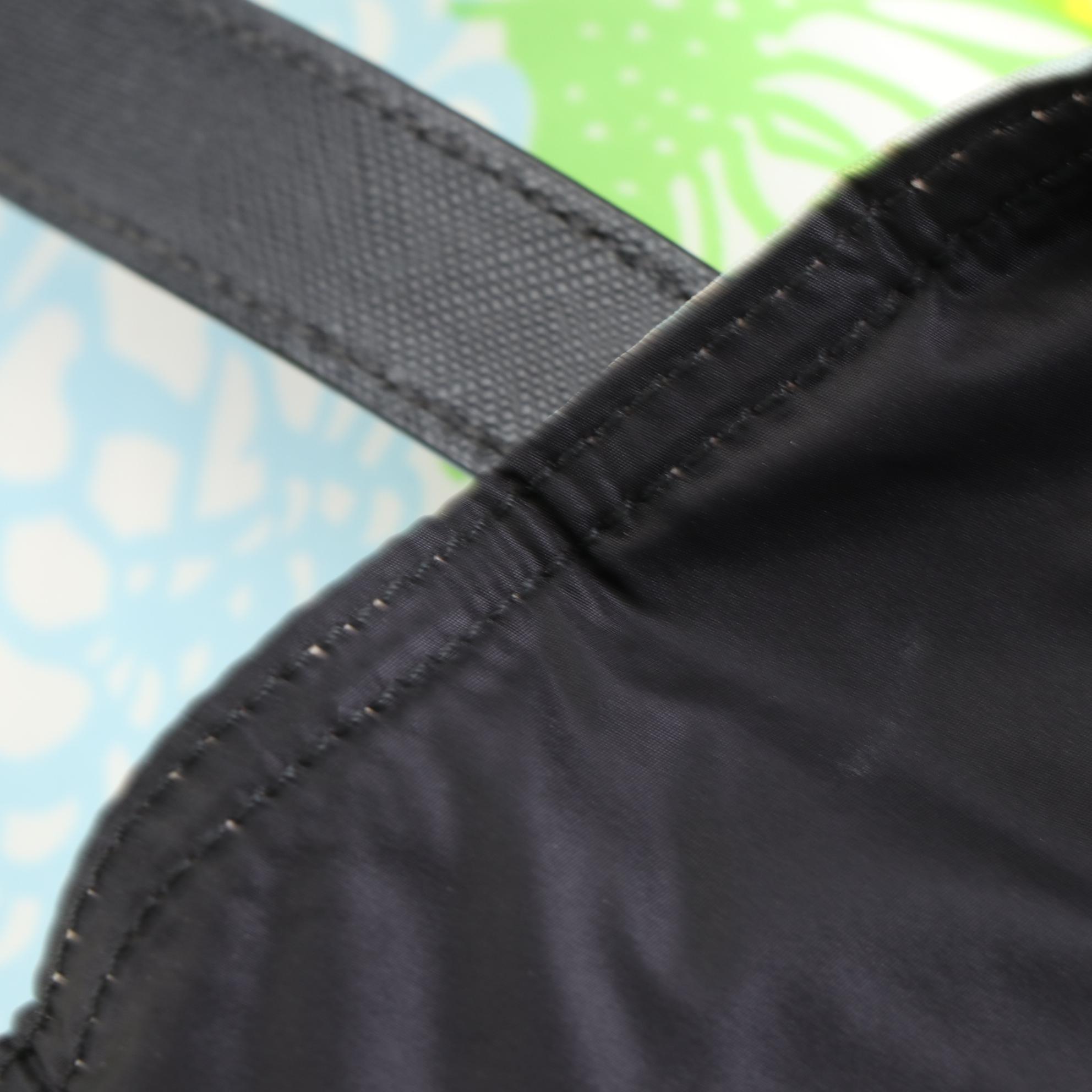 Prada Floral Nylon Tessuto and Saffiano Leather Tote