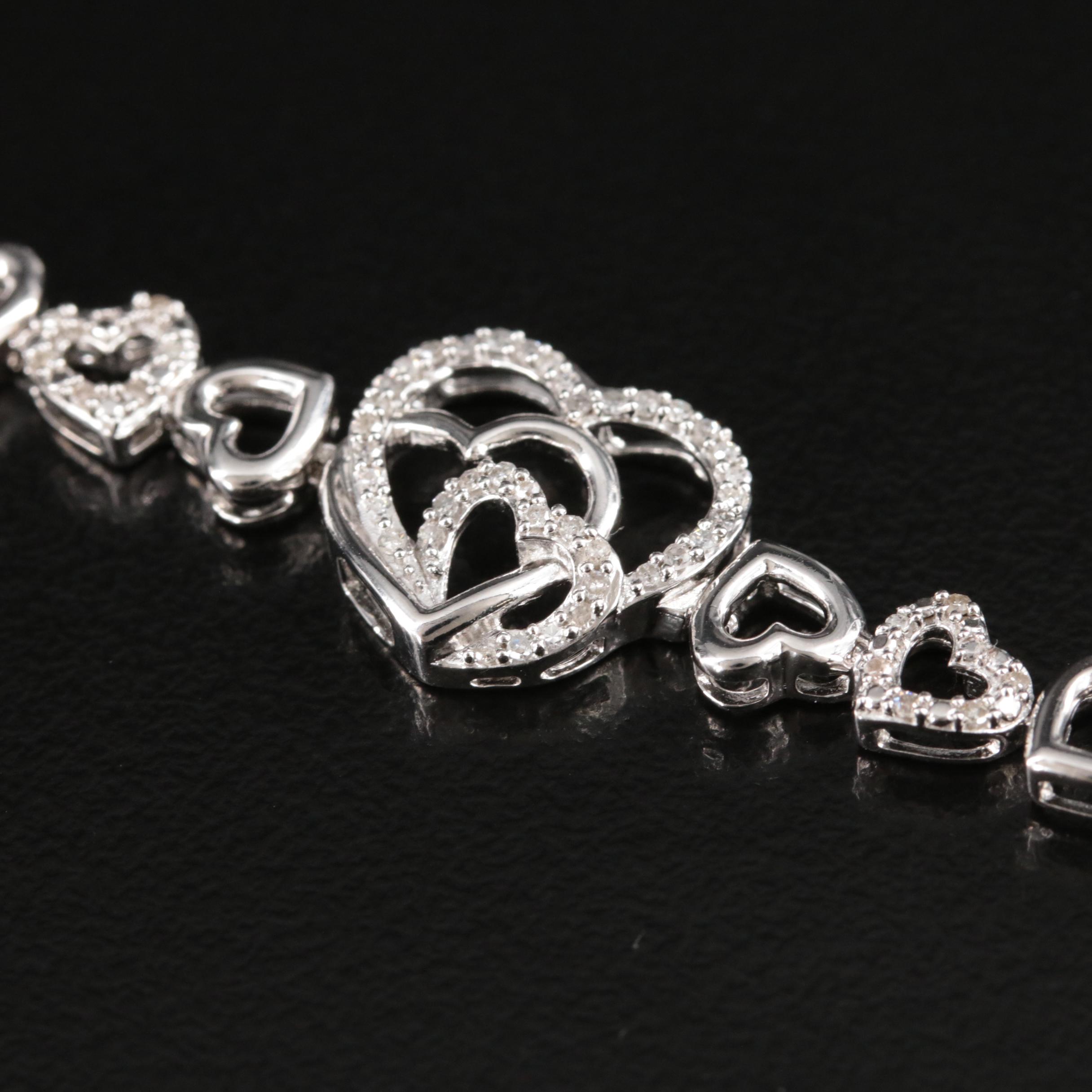 Sterling Heart Bracelet