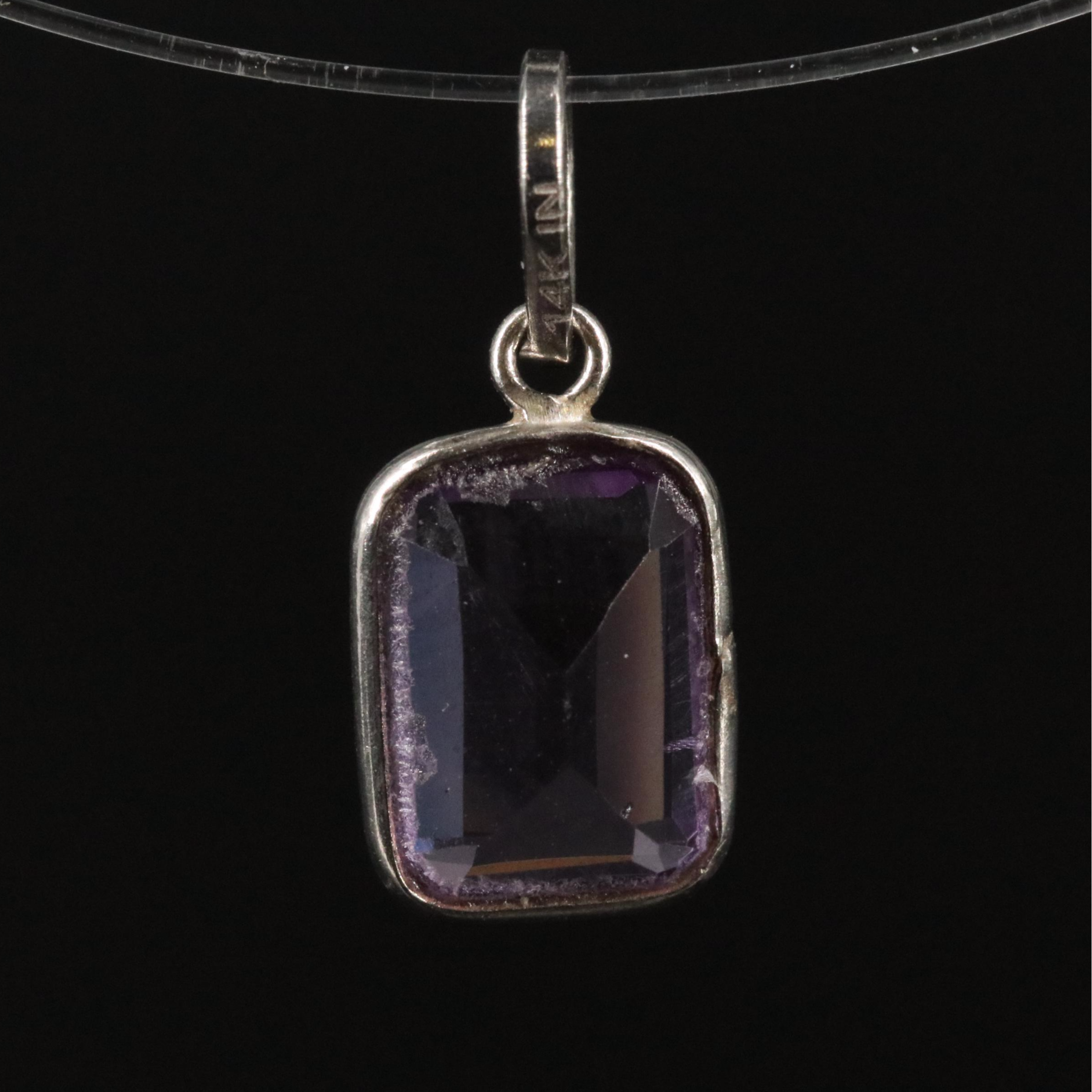 14K Amethyst Pendant