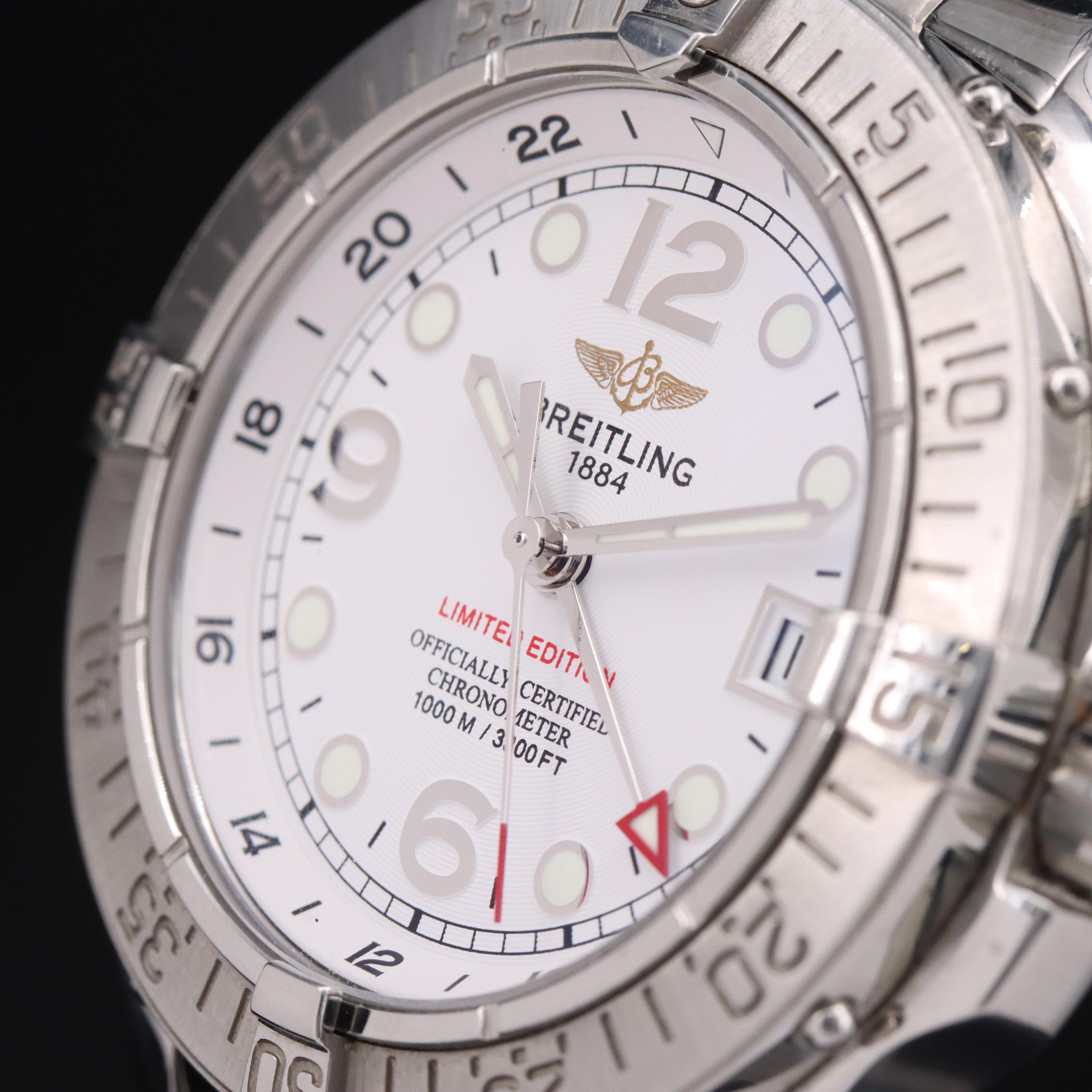 Breitling Superocean Steelfish Stainless Steel GMT Watch