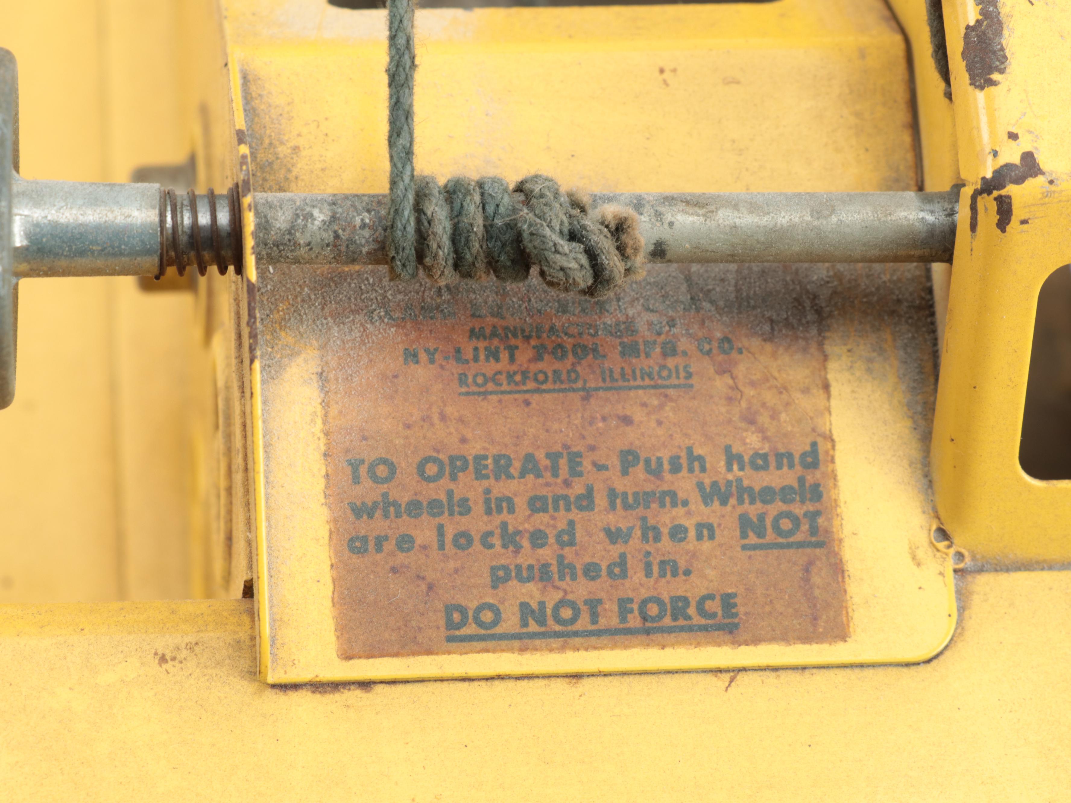 Nylint Michigan Model T-24 Pressed Steel Crane, Mid-20th Century