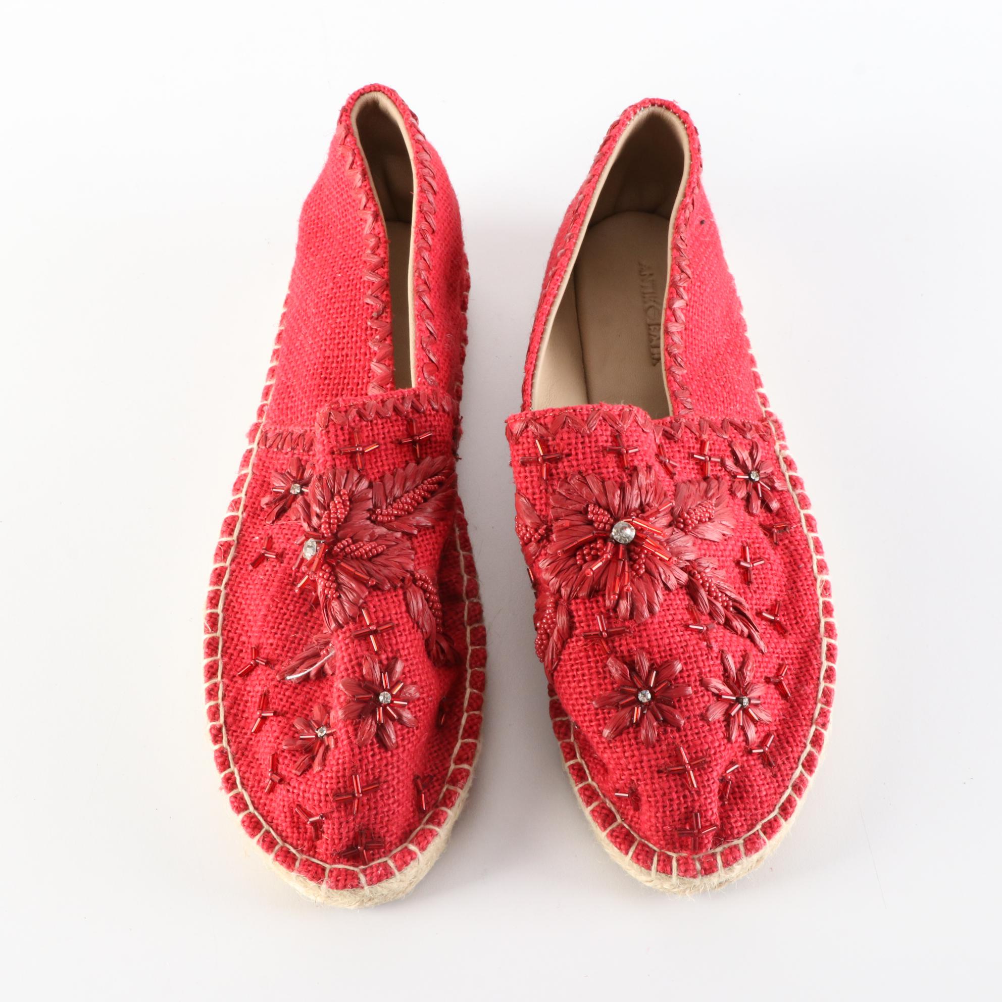 Antik Batik for Johnny Was Embellished Tori Espadrilles