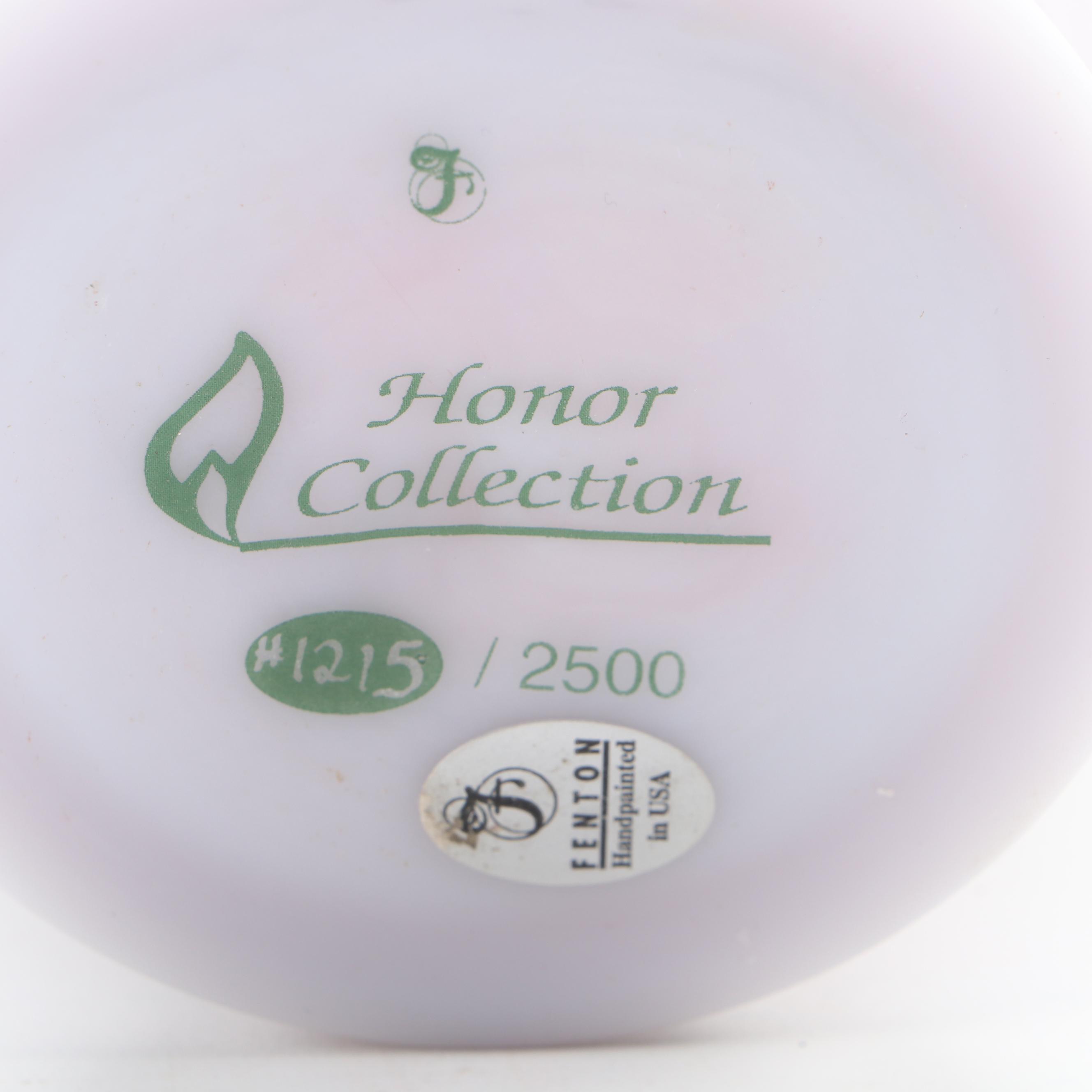 Fenton Honor Collection Painted Glass Vase