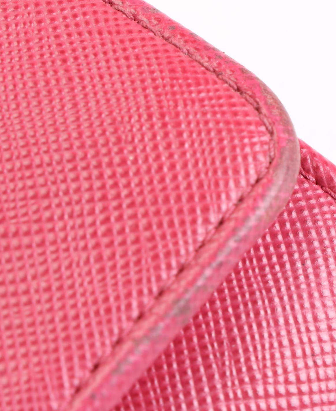 Prada Bow Wallet in Saffiano Leather with Detachable Card Case and Box