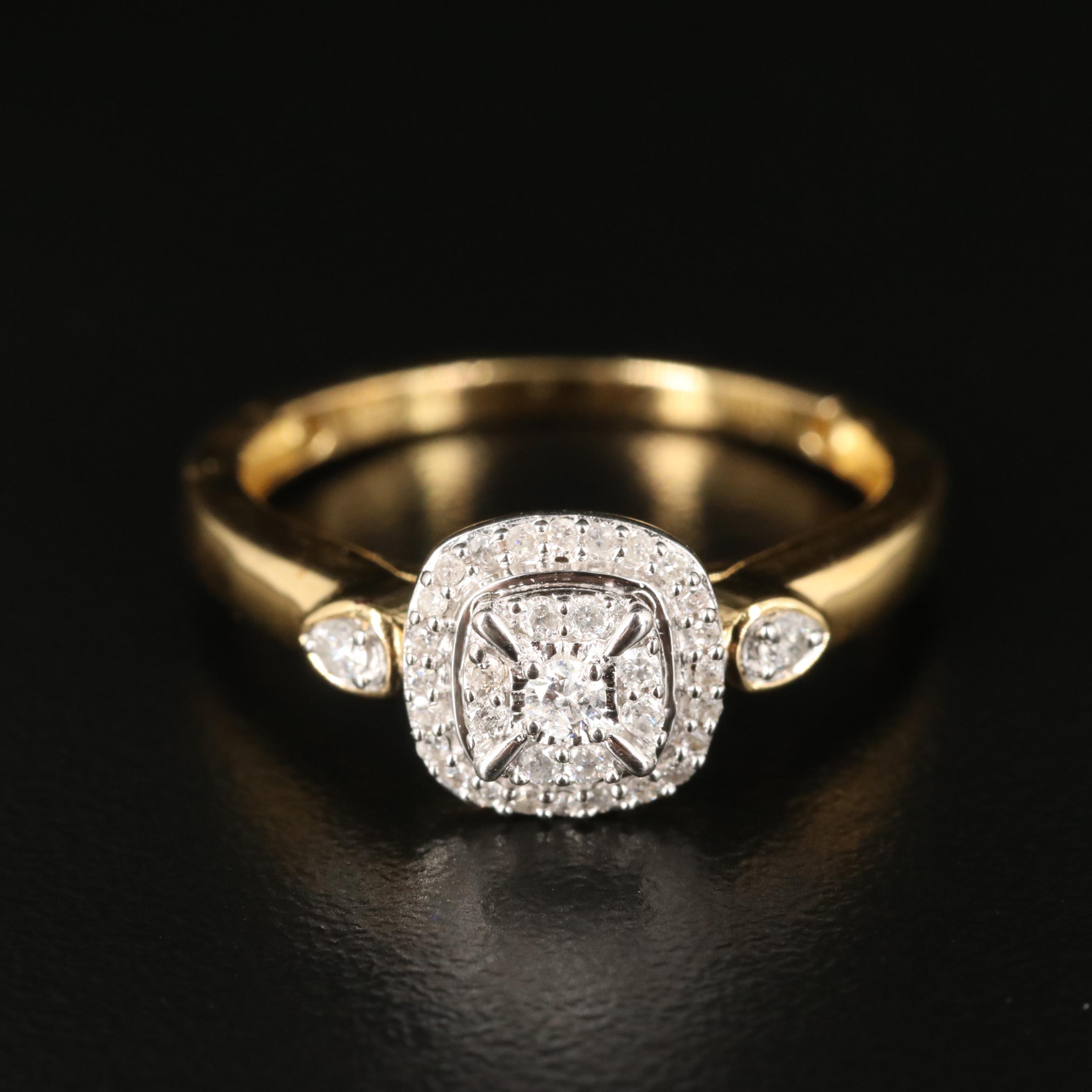 Sterling Diamond Ring Set