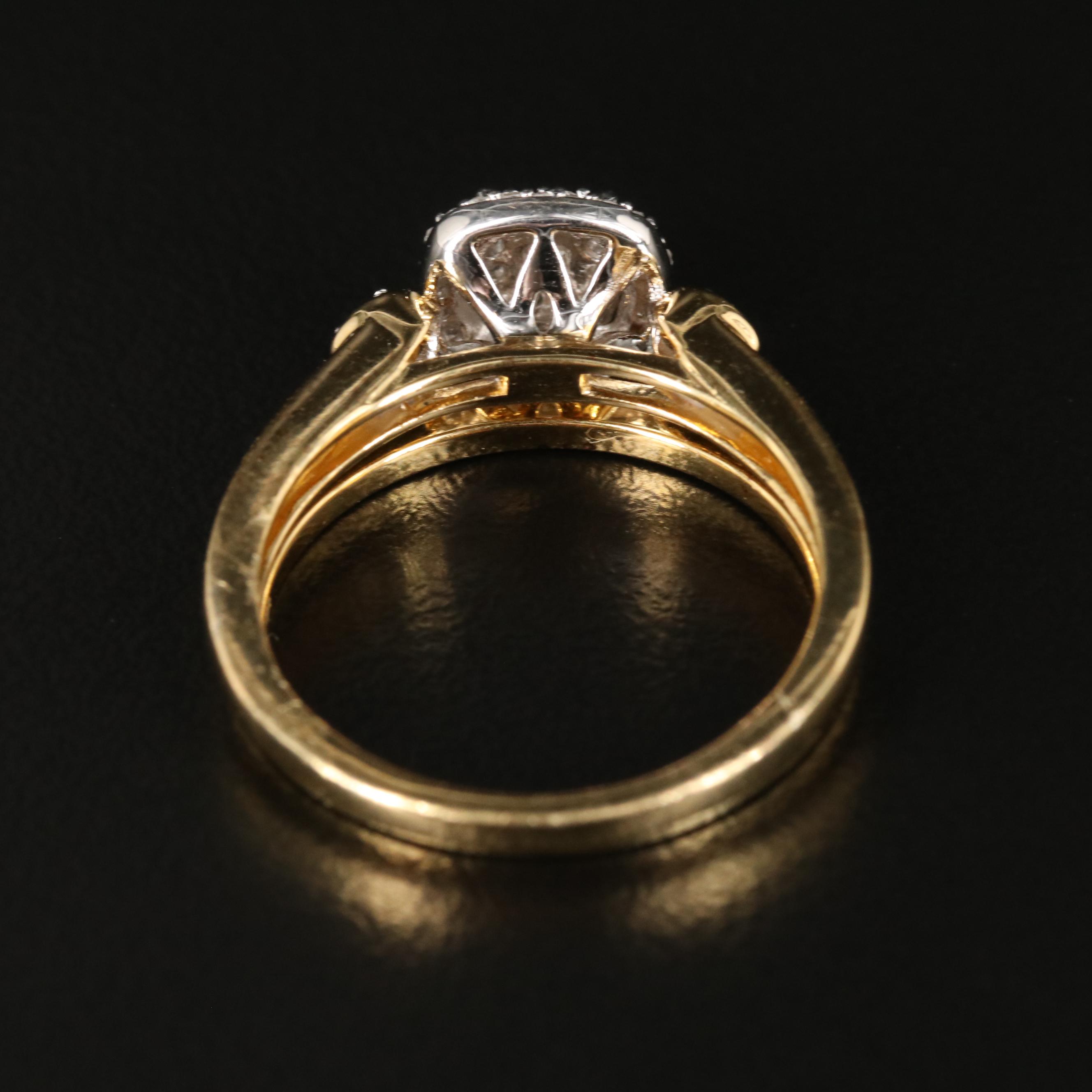 Sterling Diamond Ring Set