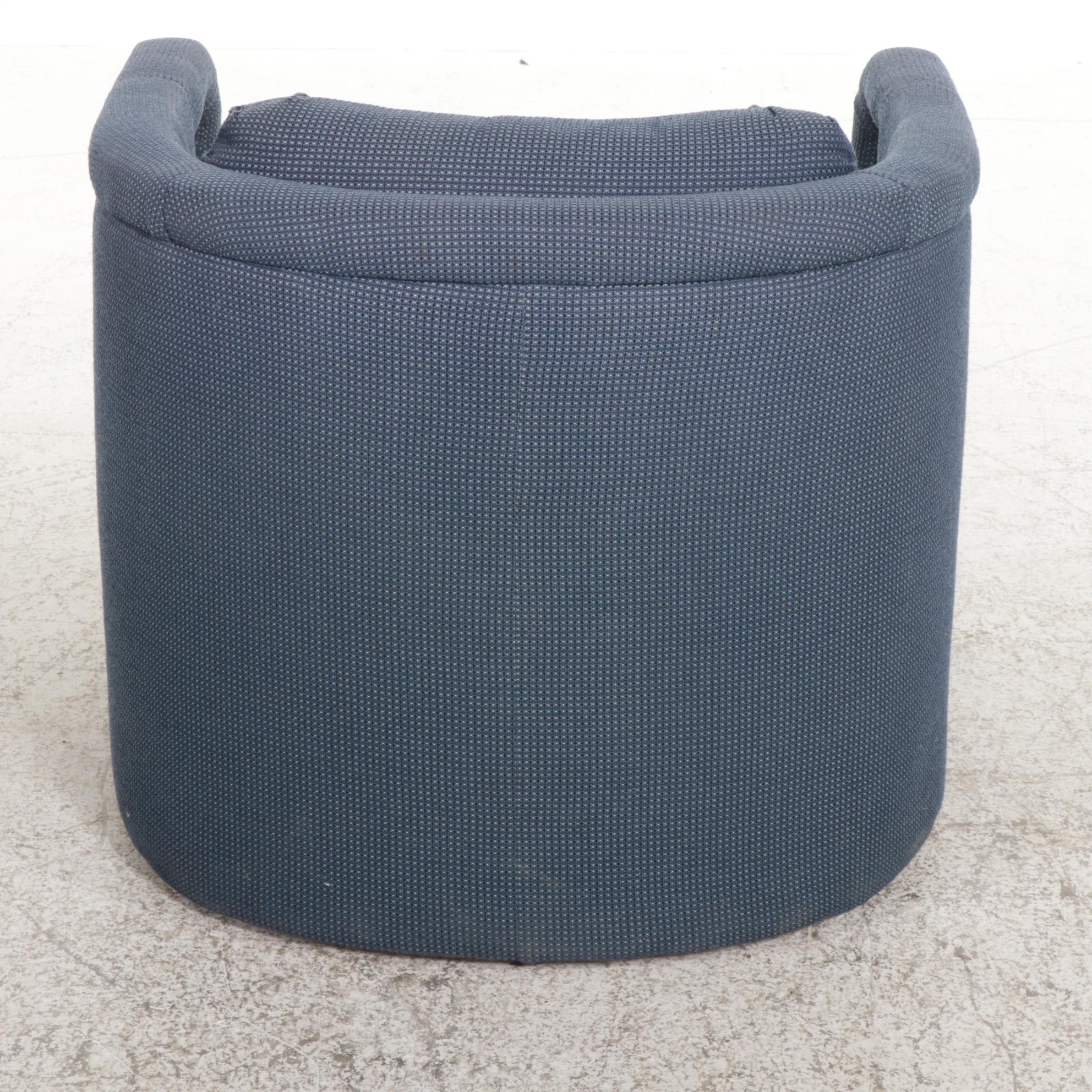 Modernist Style Upholstered Club Chair, Late 20th Century