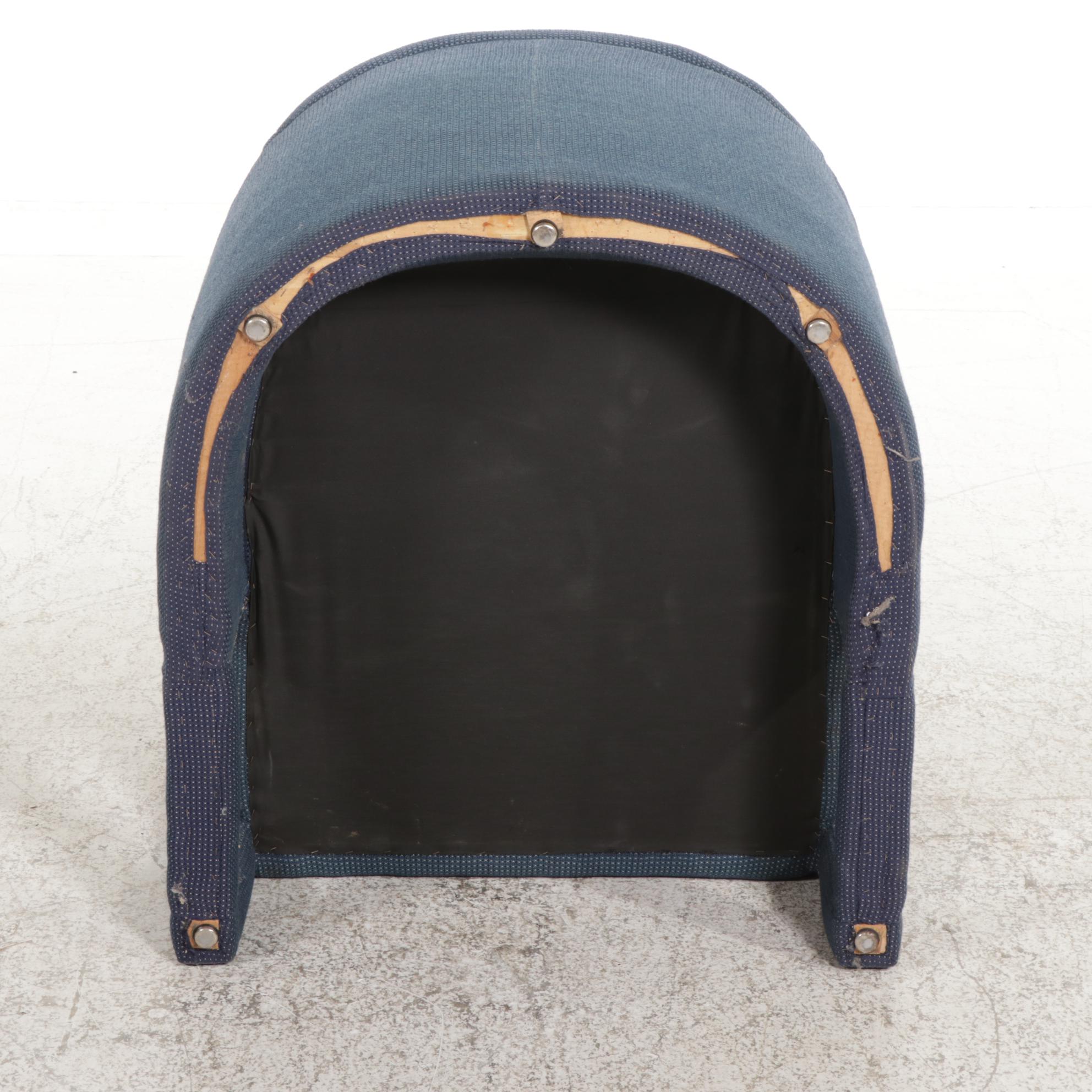 Modernist Style Upholstered Club Chair, Late 20th Century