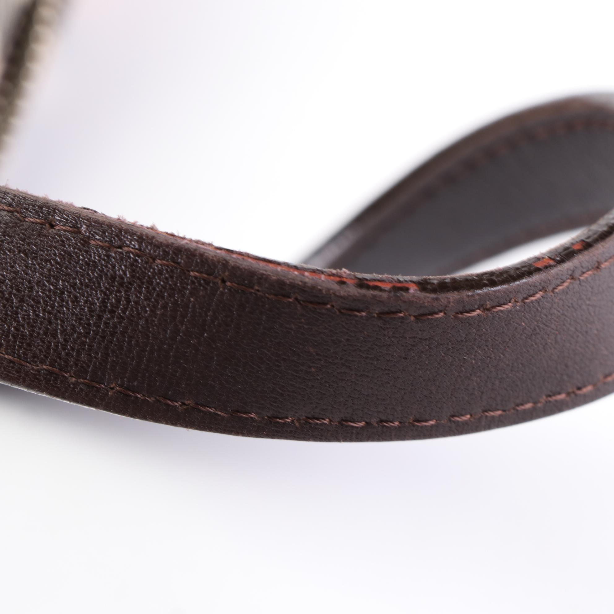 Burberry Check Canvas and Leather Shoulder Bag