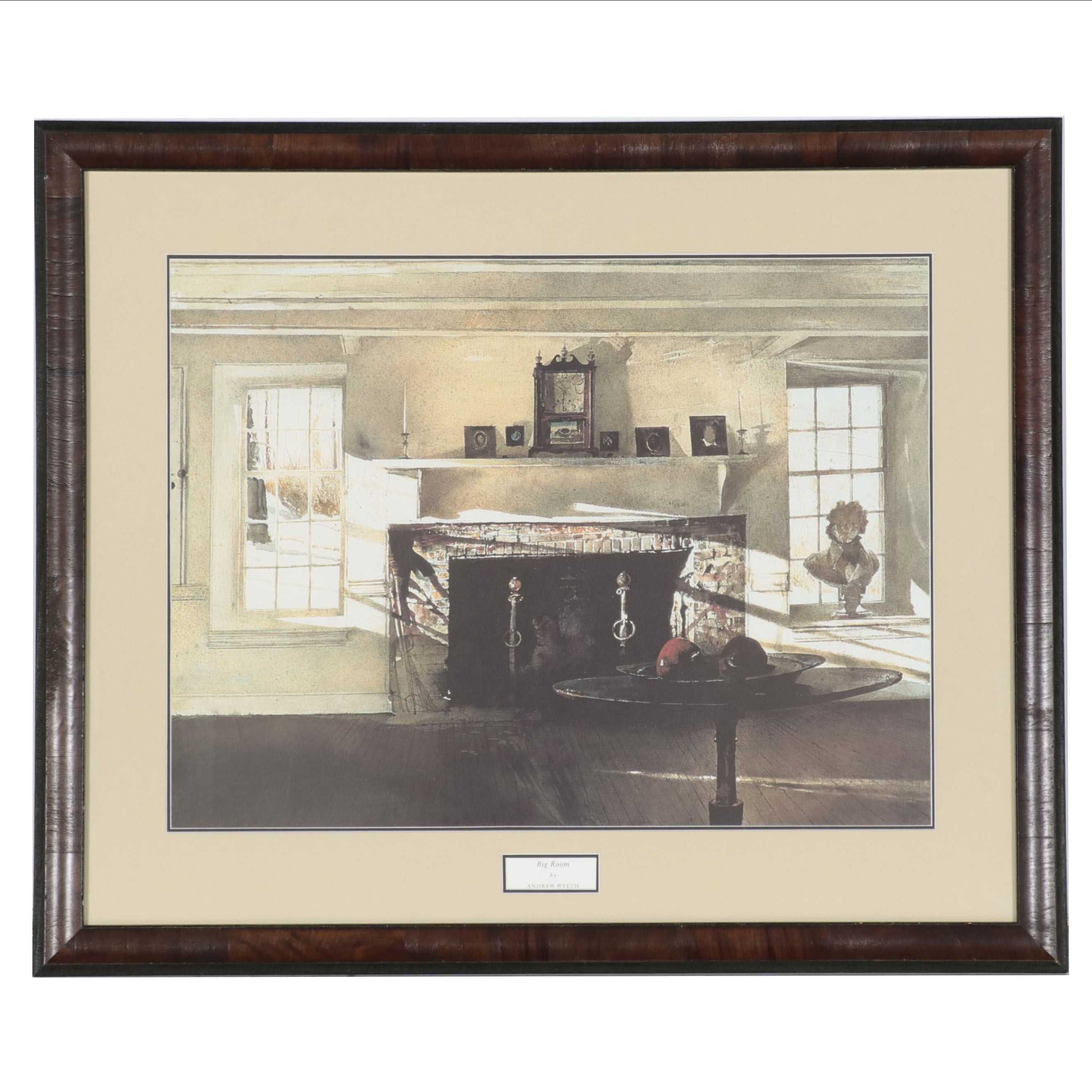 Offset Lithograph After Andrew Wyeth "Big Room"