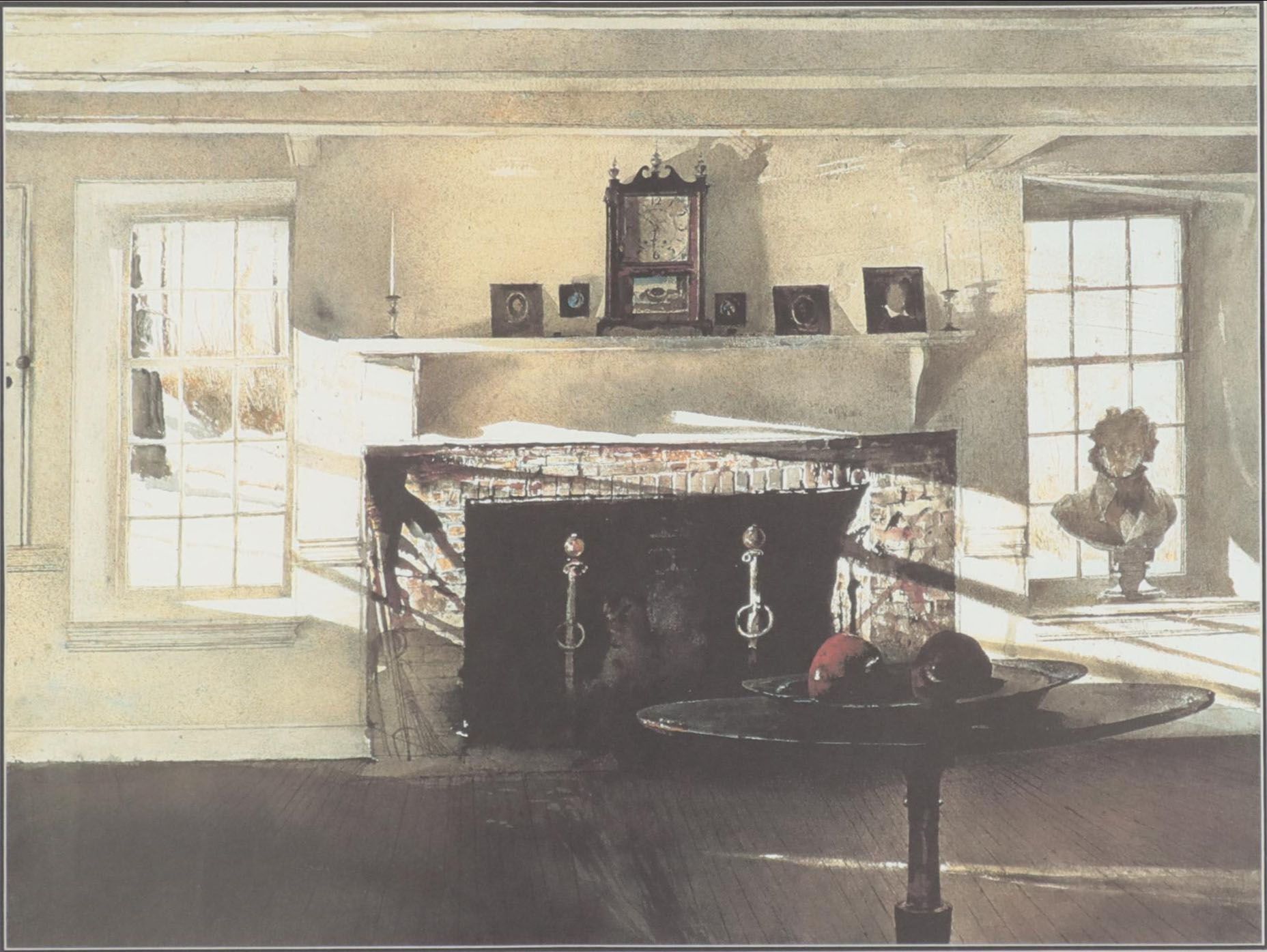 Offset Lithograph After Andrew Wyeth "Big Room"