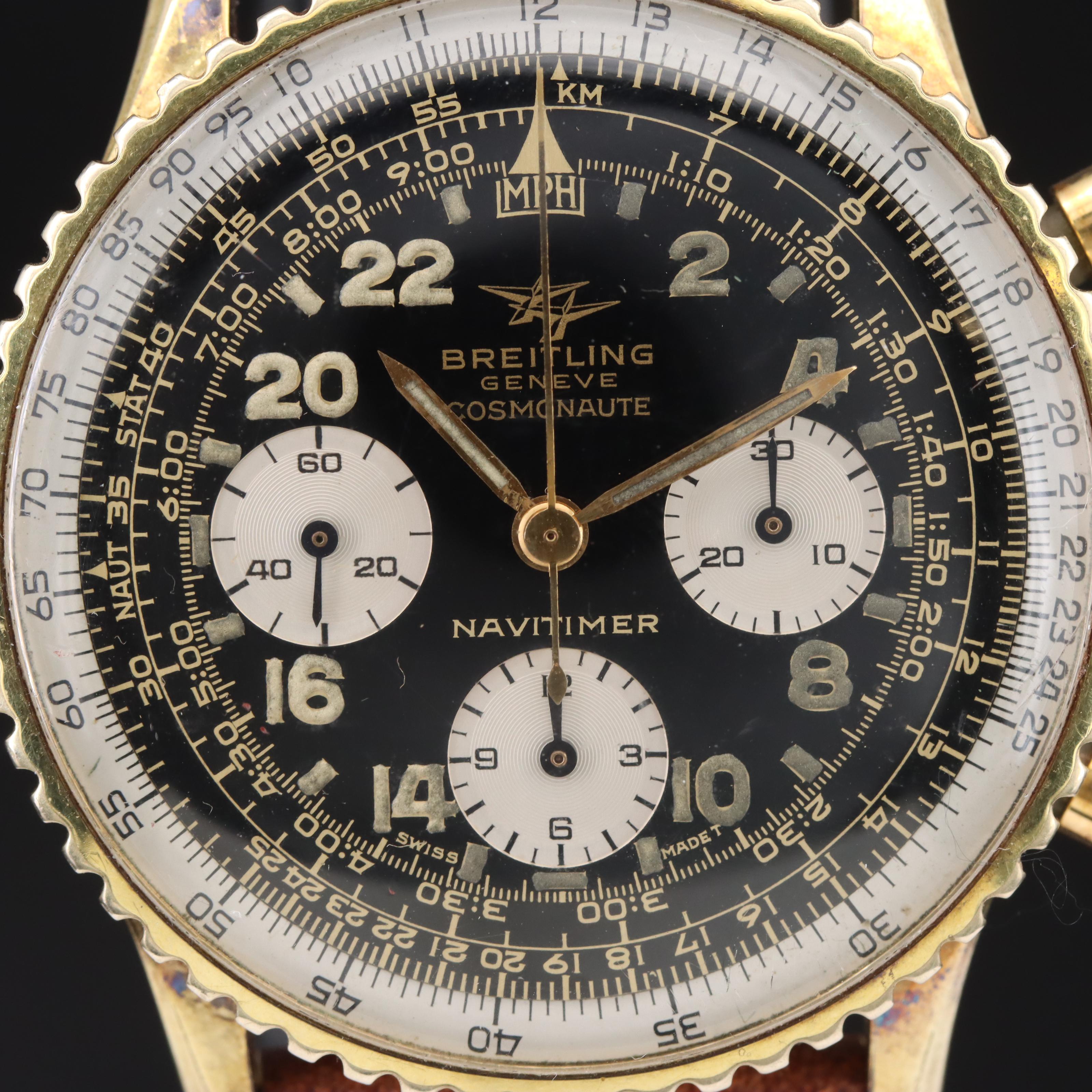 Vintage Breitling Double Plane Logo Navitimer-Cosmonaute Watch
