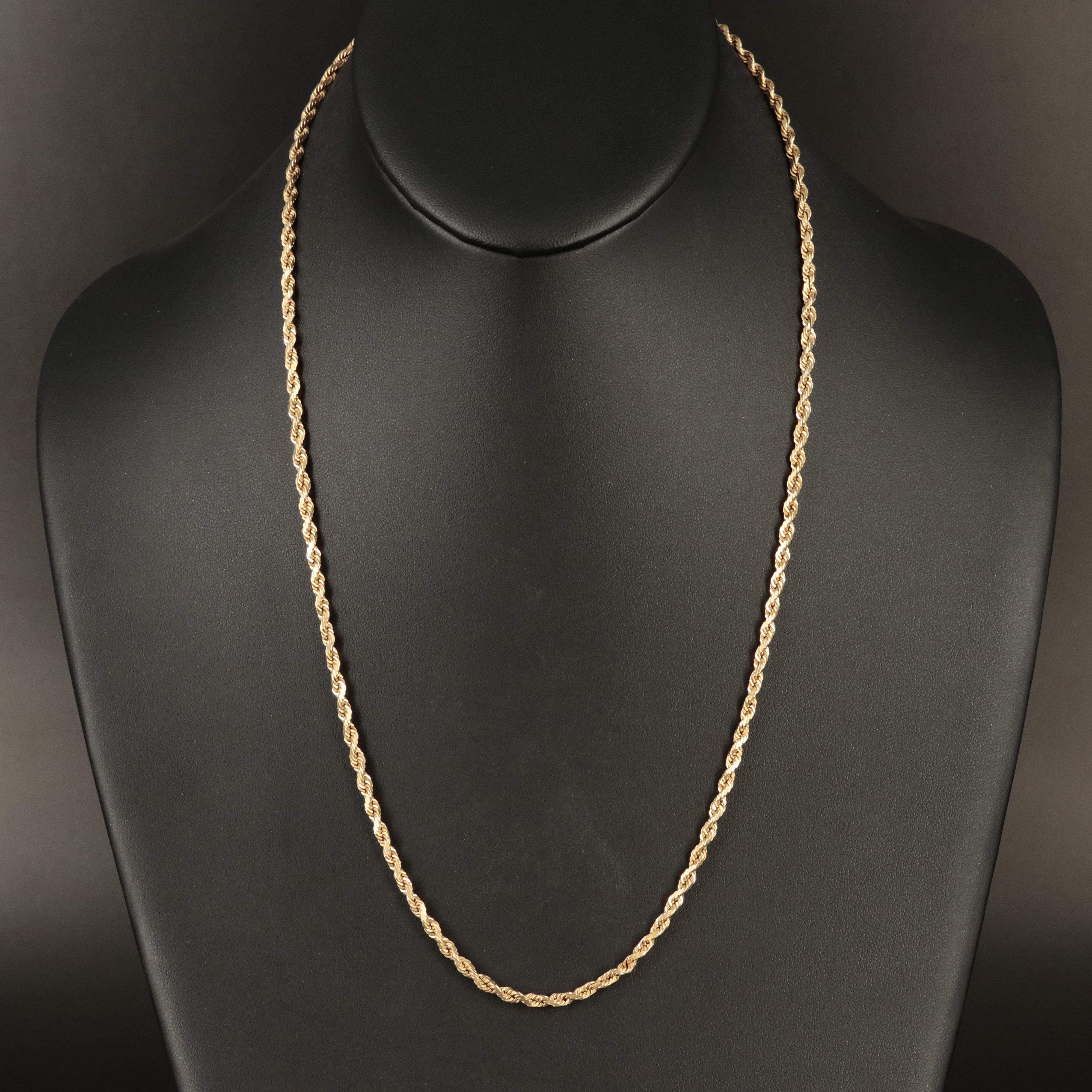 14K Rope Chain