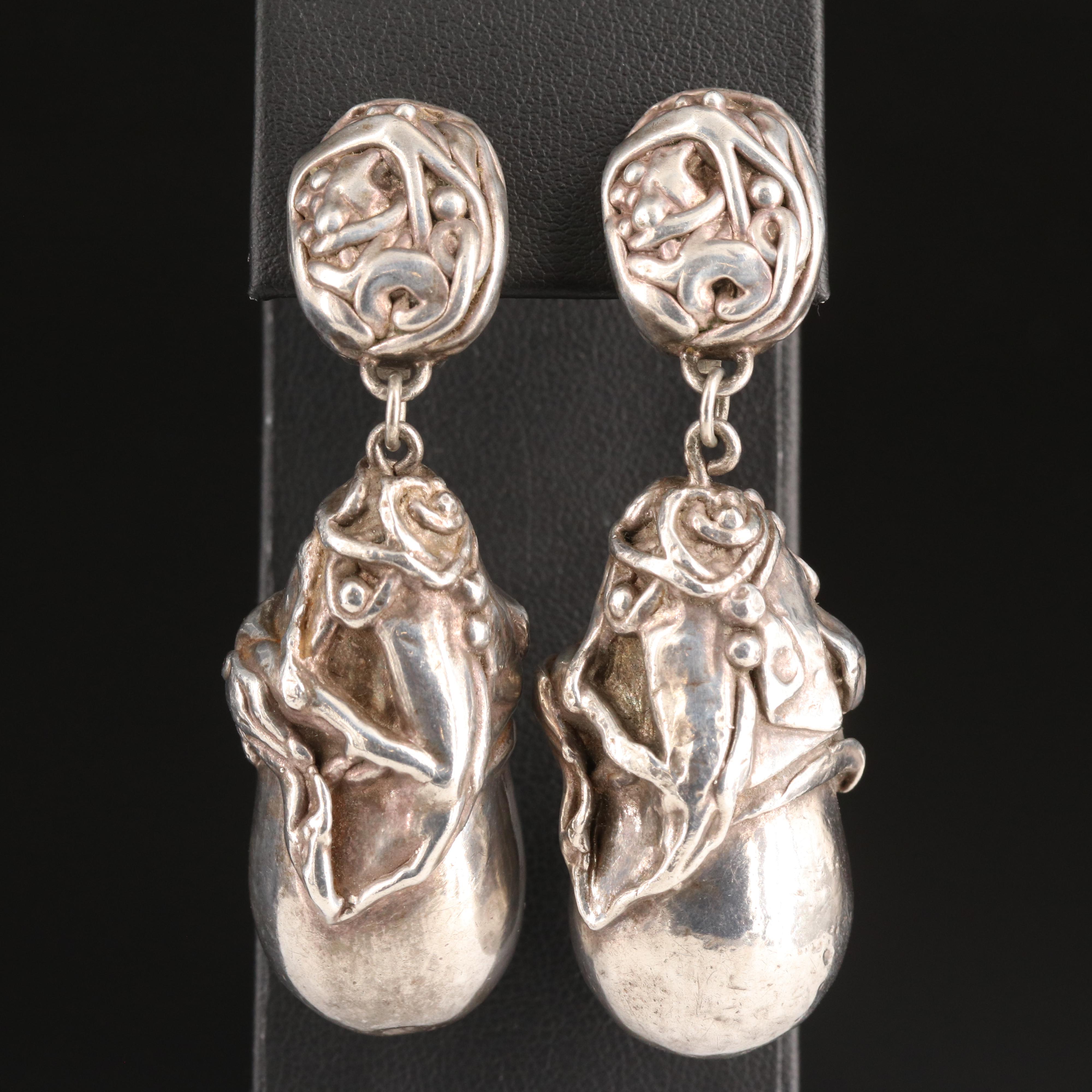 Vintage Fine Silver Earrings