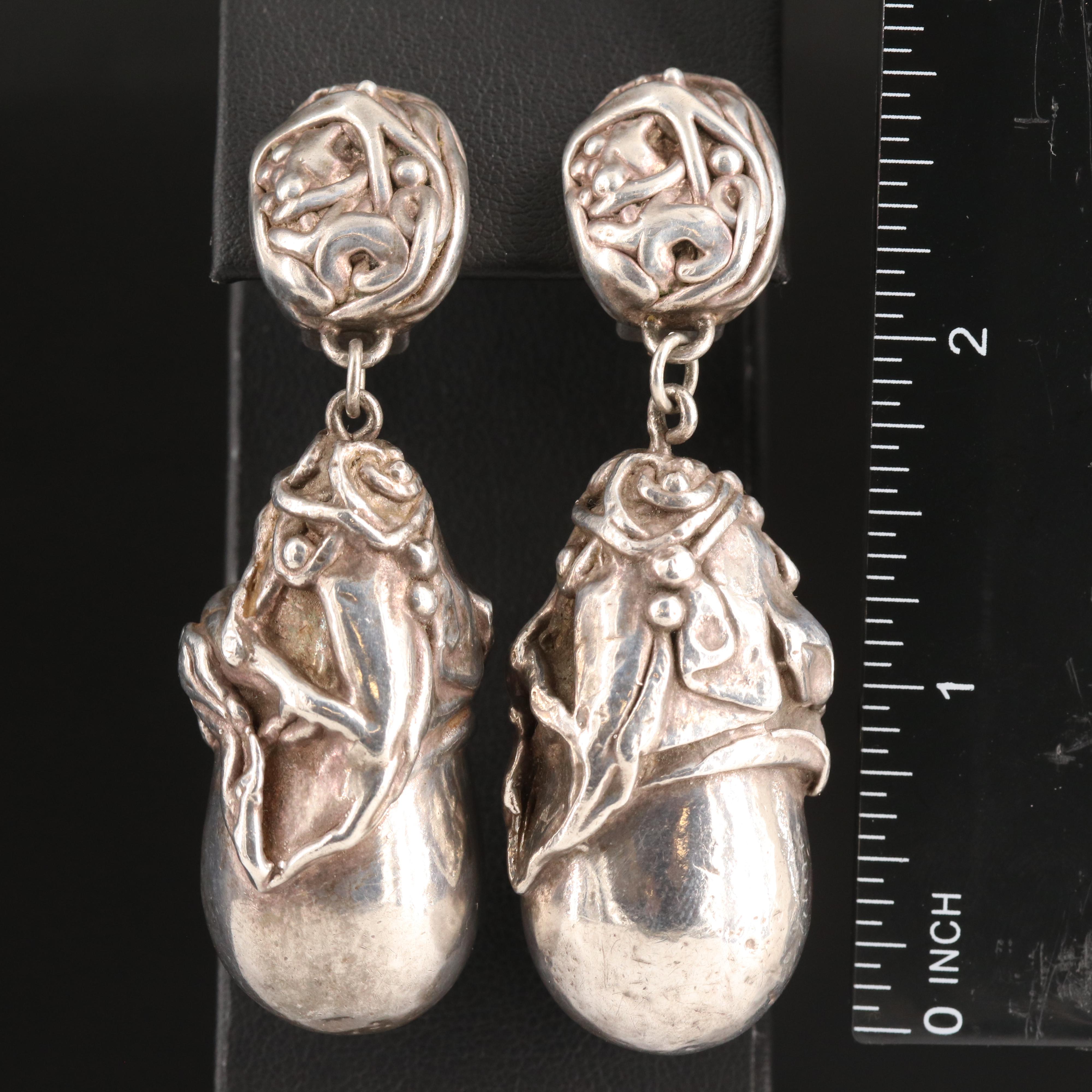 Vintage Fine Silver Earrings
