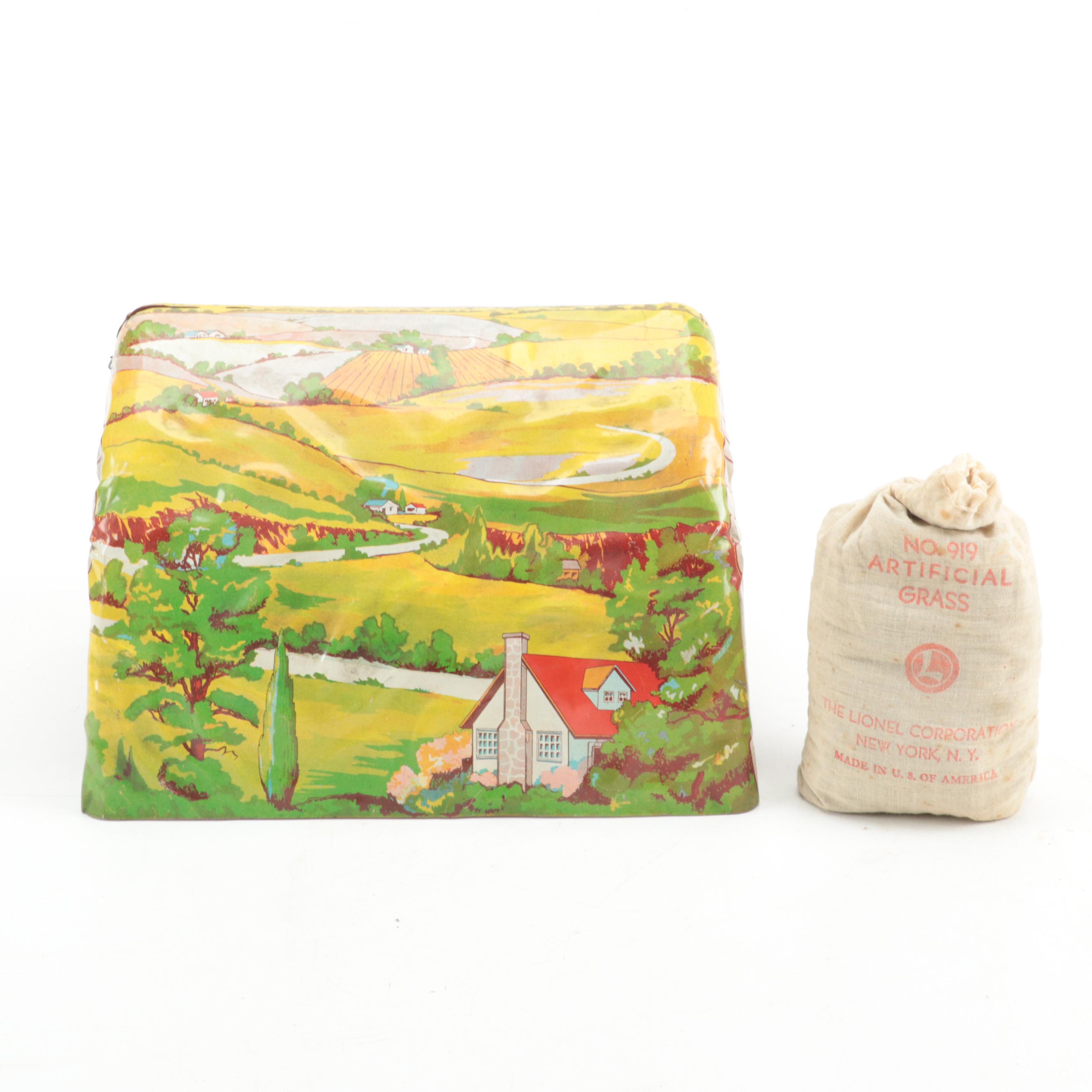 Louis Marx & Co. Stream Line Electric Train Set and Tunnel, Mid-20th Century