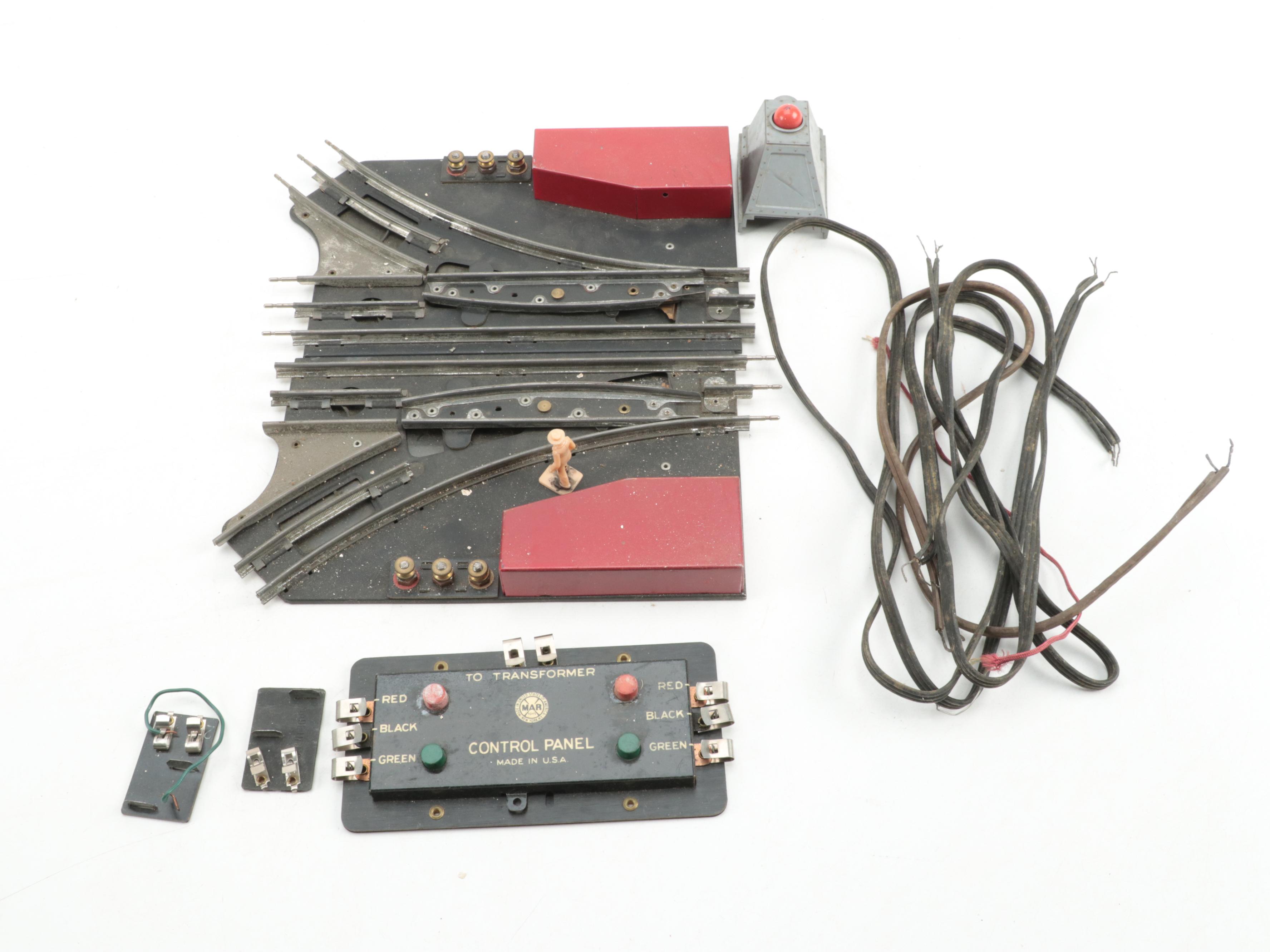 Louis Marx & Co. Stream Line Electric Train Set and Tunnel, Mid-20th Century