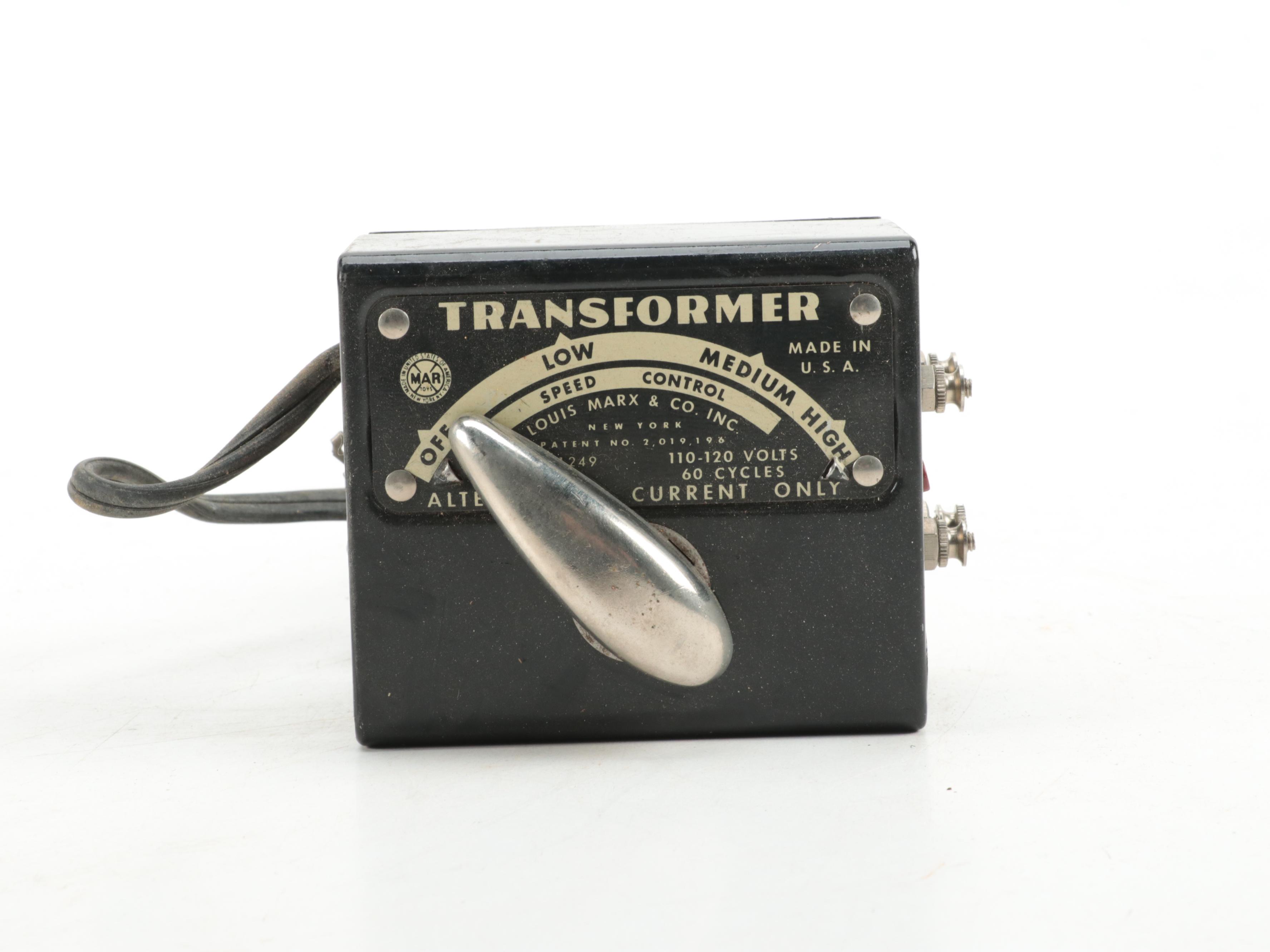 Louis Marx & Co. Stream Line Electric Train Set and Tunnel, Mid-20th Century