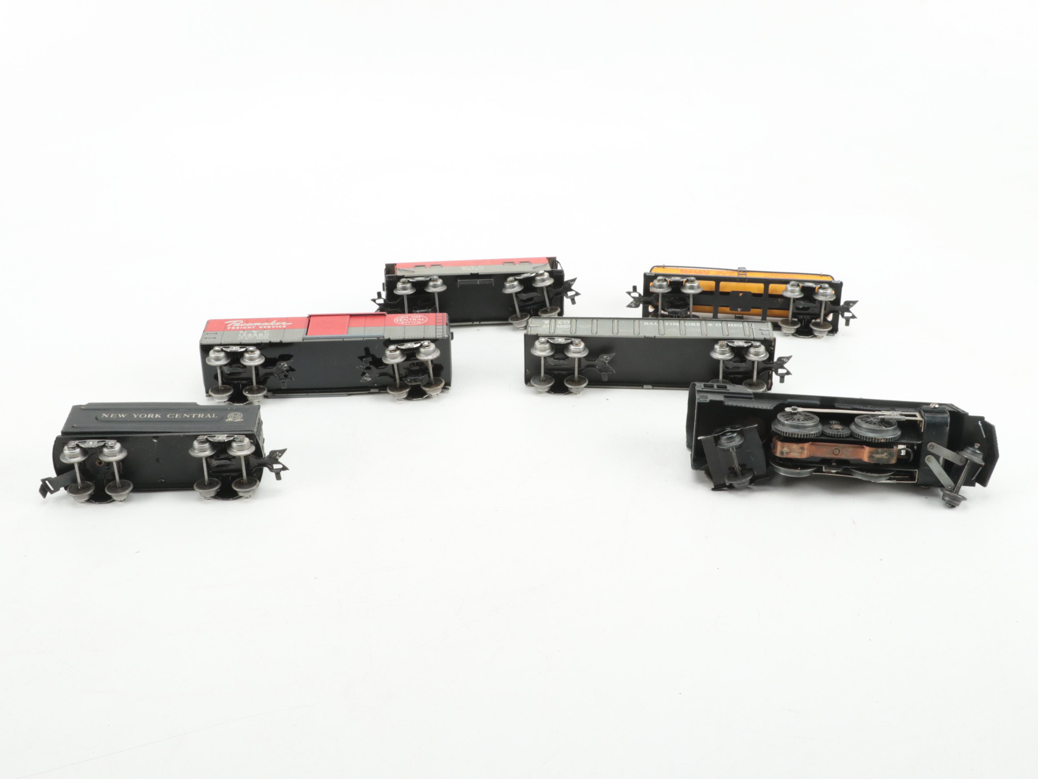 Louis Marx & Co. Stream Line Electric Train Set and Tunnel, Mid-20th Century