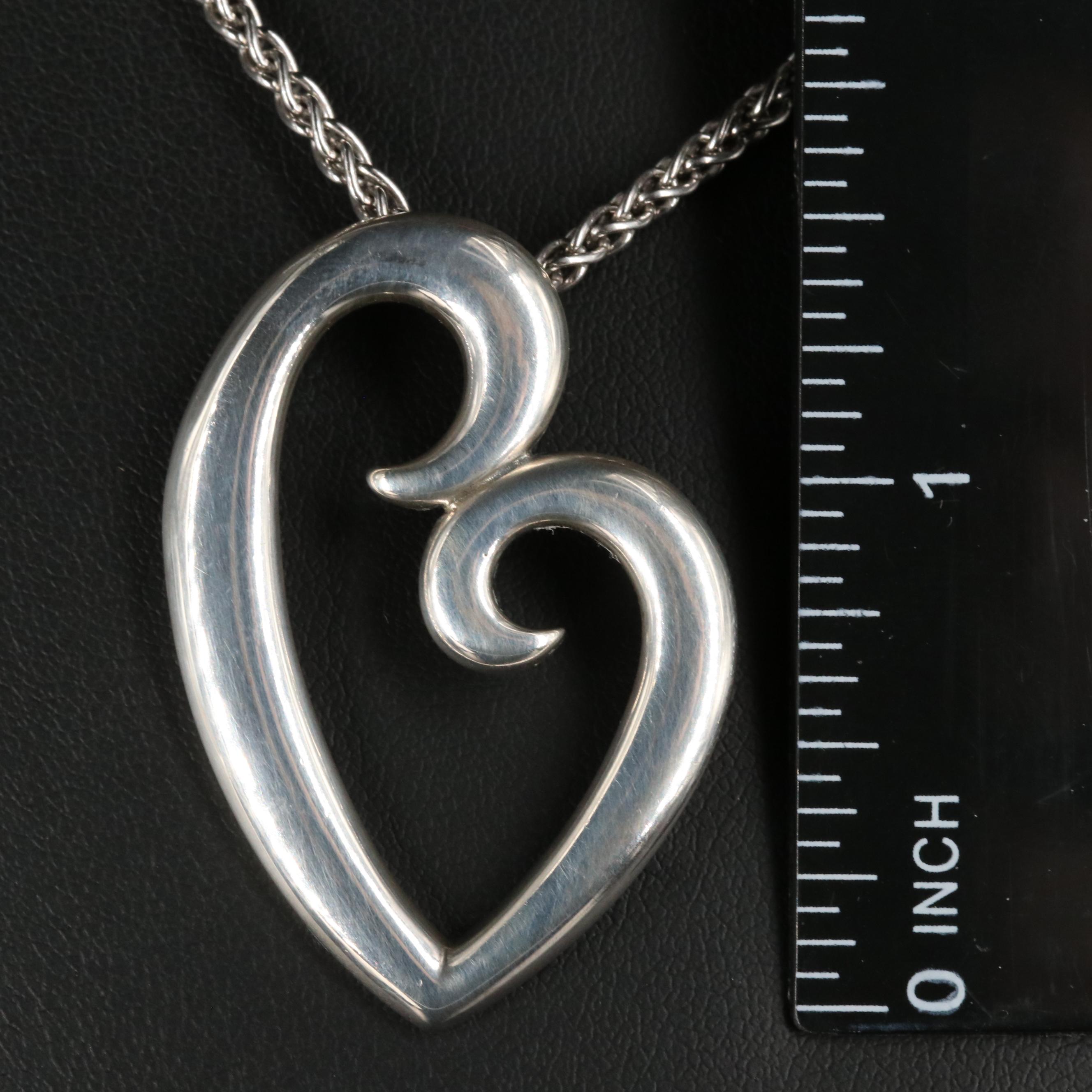 James Avery "Mother's Love" Sterling Heart Necklace