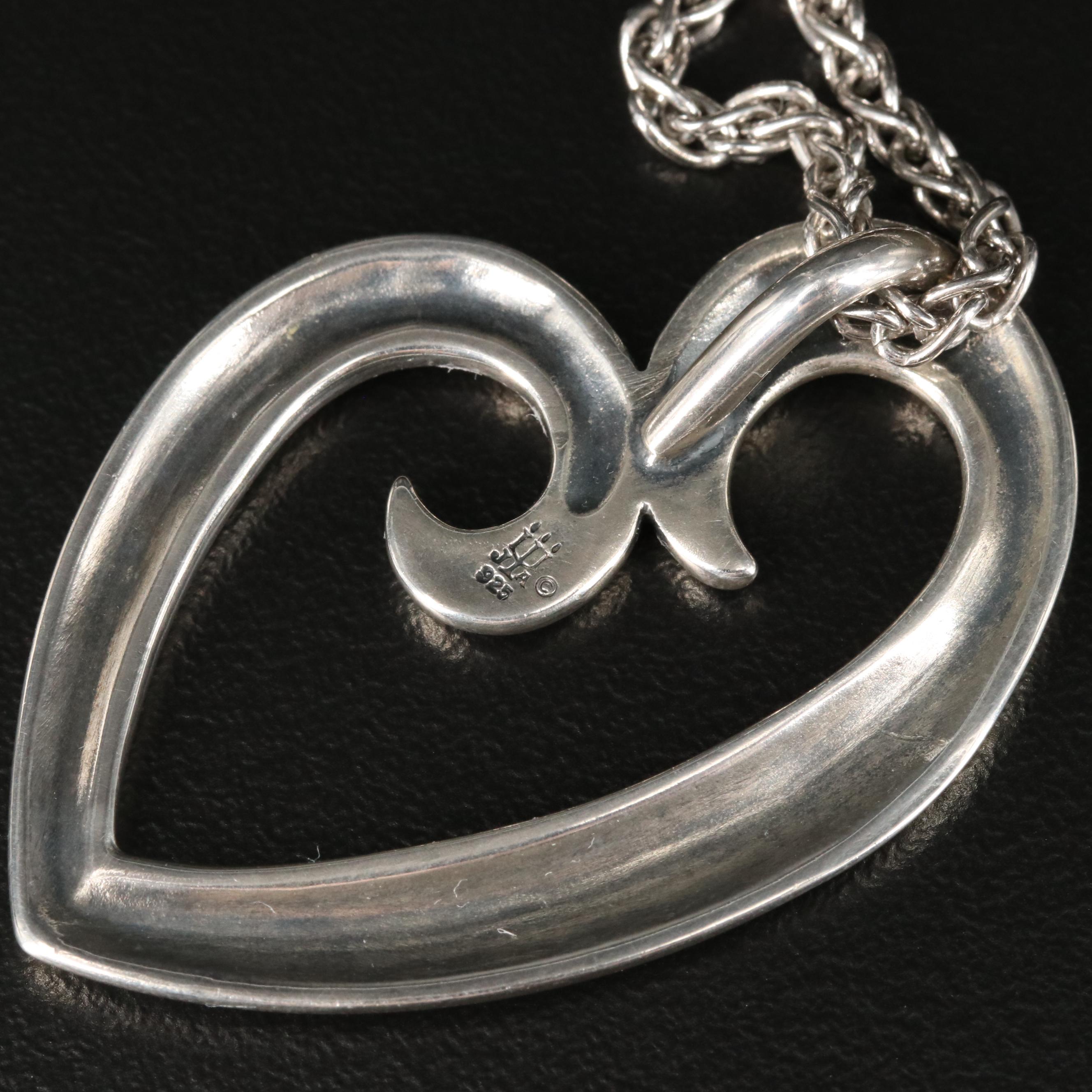 James Avery "Mother's Love" Sterling Heart Necklace