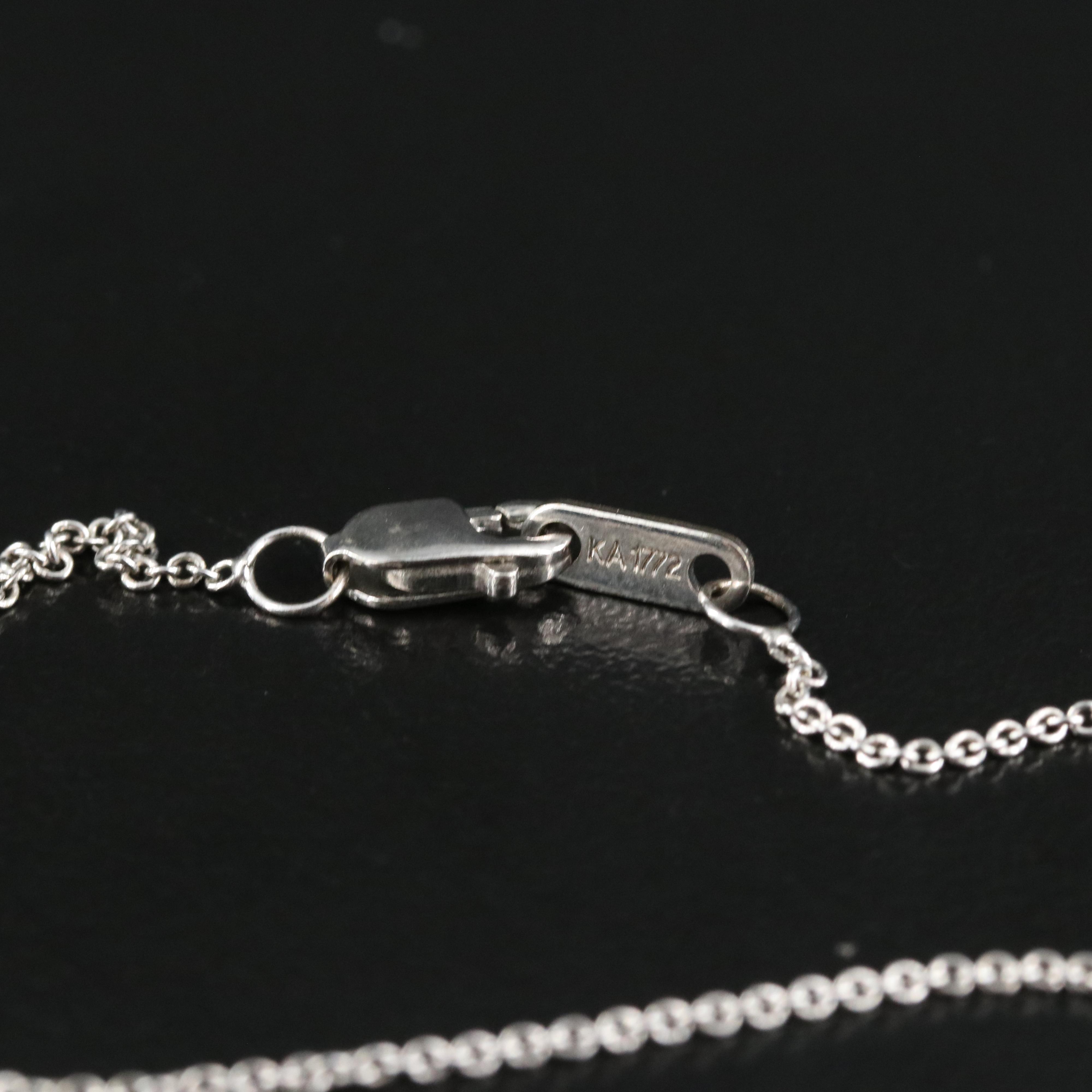 Sterling Diamond Pendant Necklace