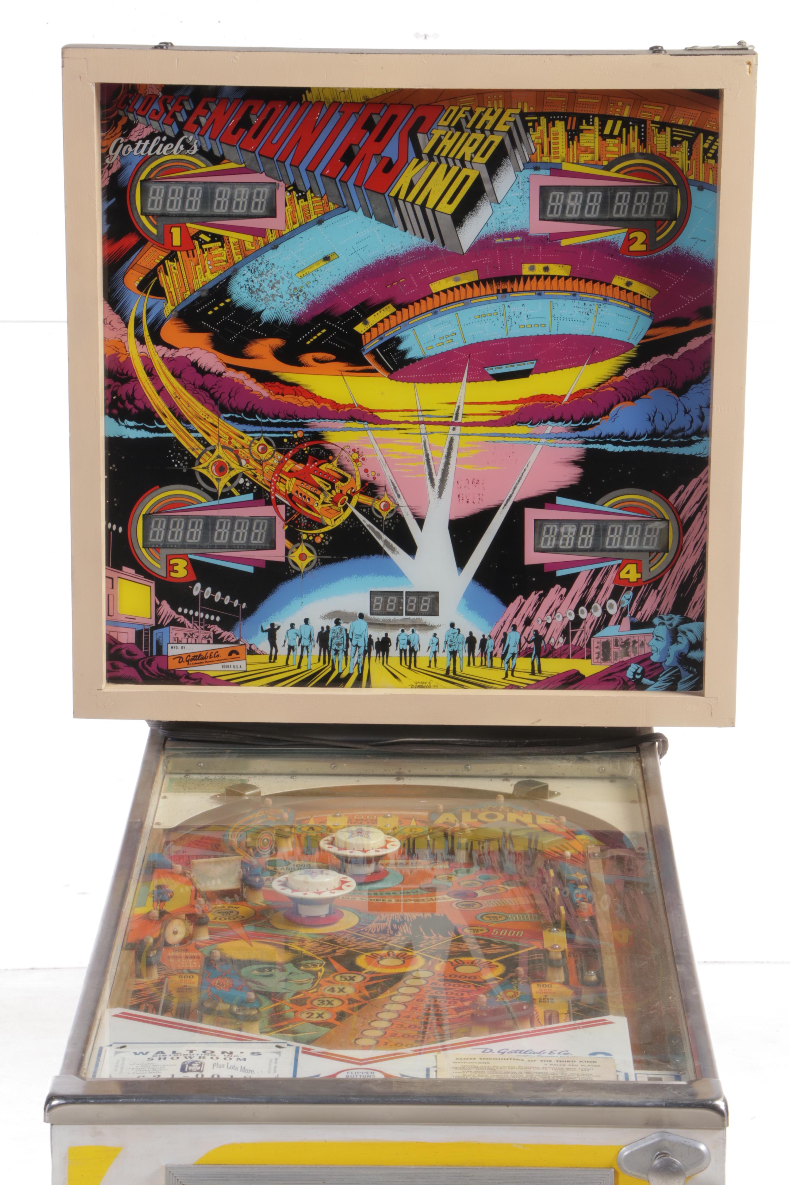 Gottlieb's "Close Encounters of the Third Kind" Pinball Machine, 1978