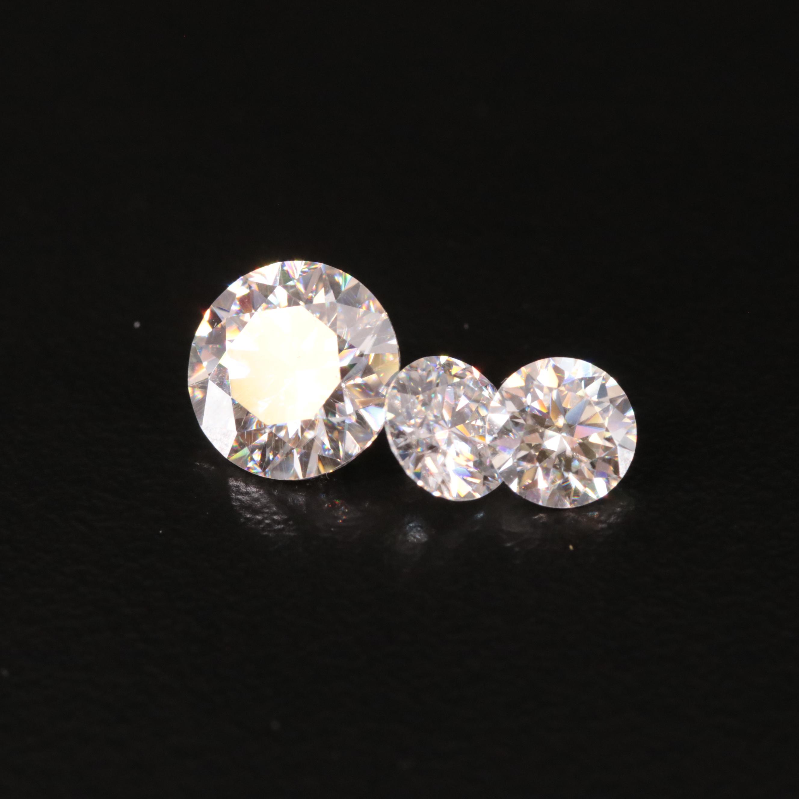 Loose 2.87 CTW Moissanite