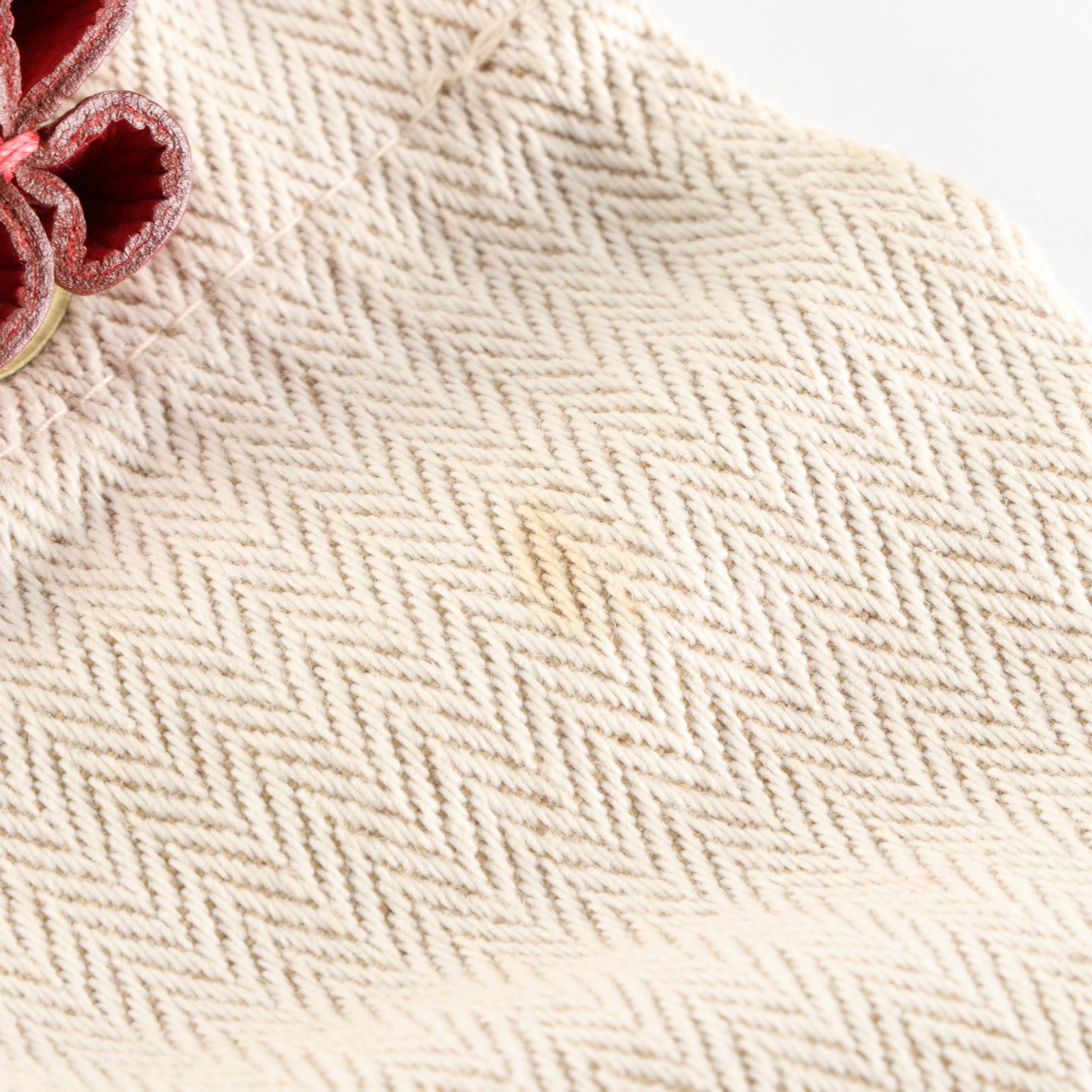 Hermès Aline Grooming Bag in Herringbone Canvas and Leather