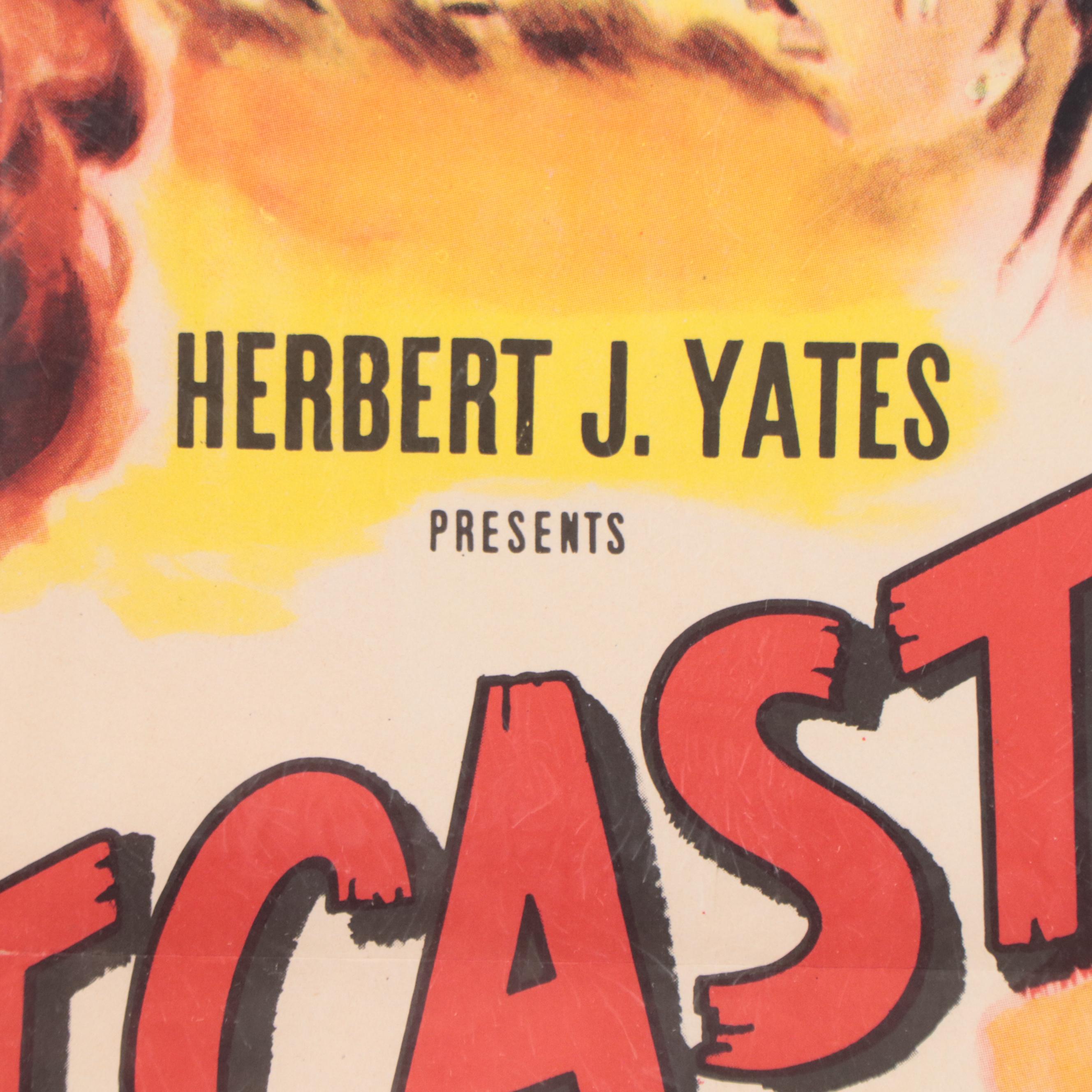 "The Outcast" Movie Release Poster, 1954