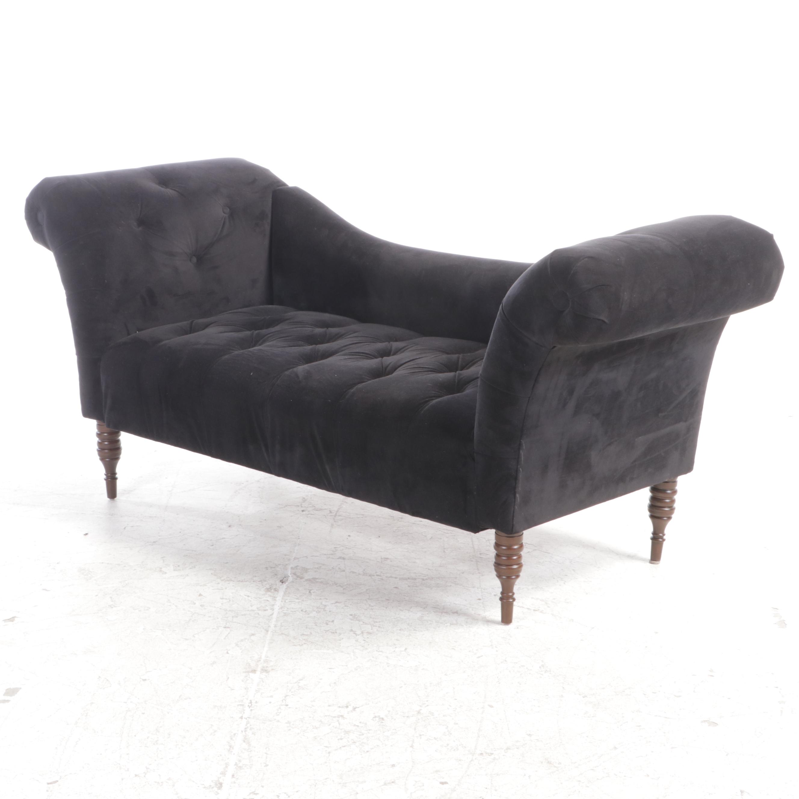 Button Tufted Settee Sofa