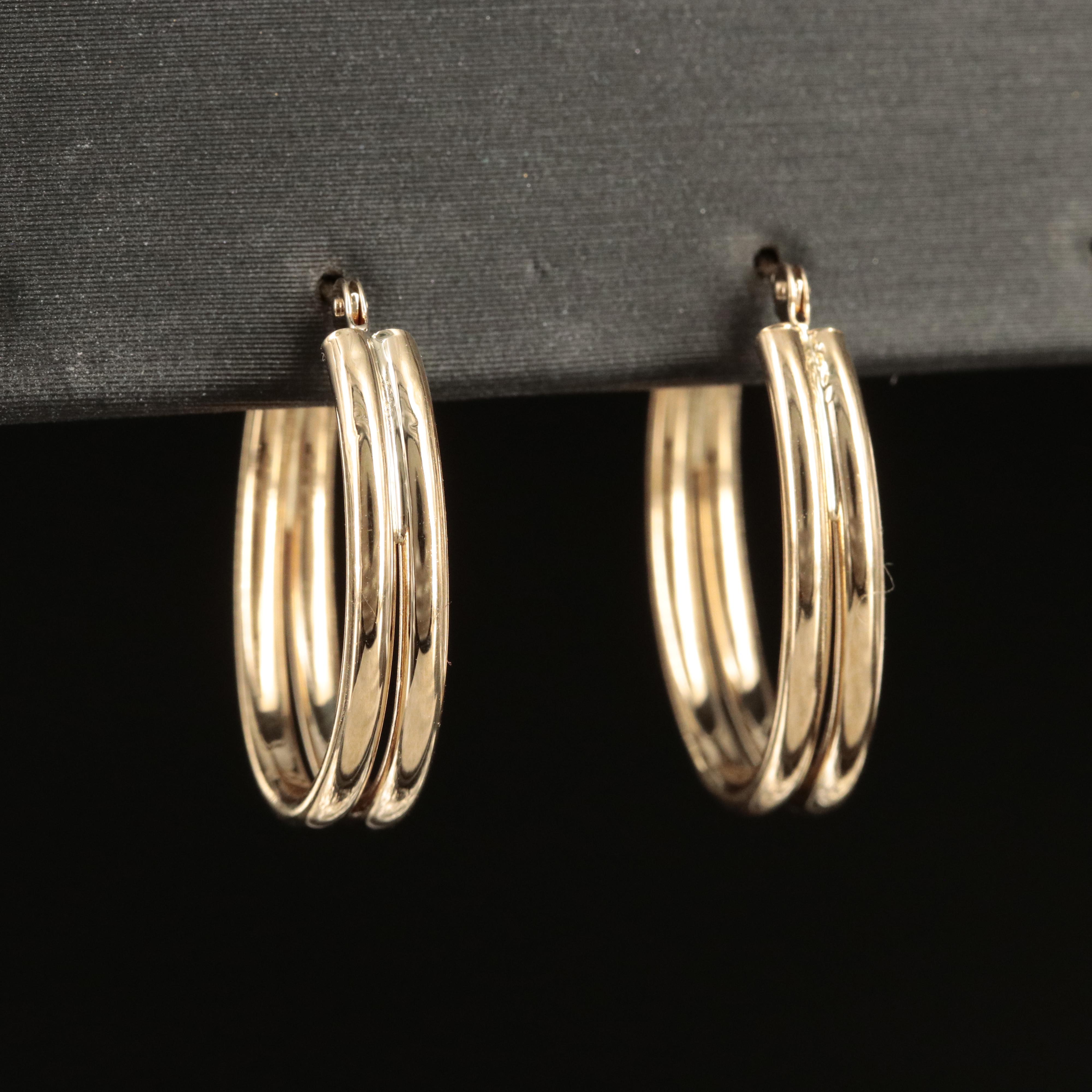 10K Hoop Earrings