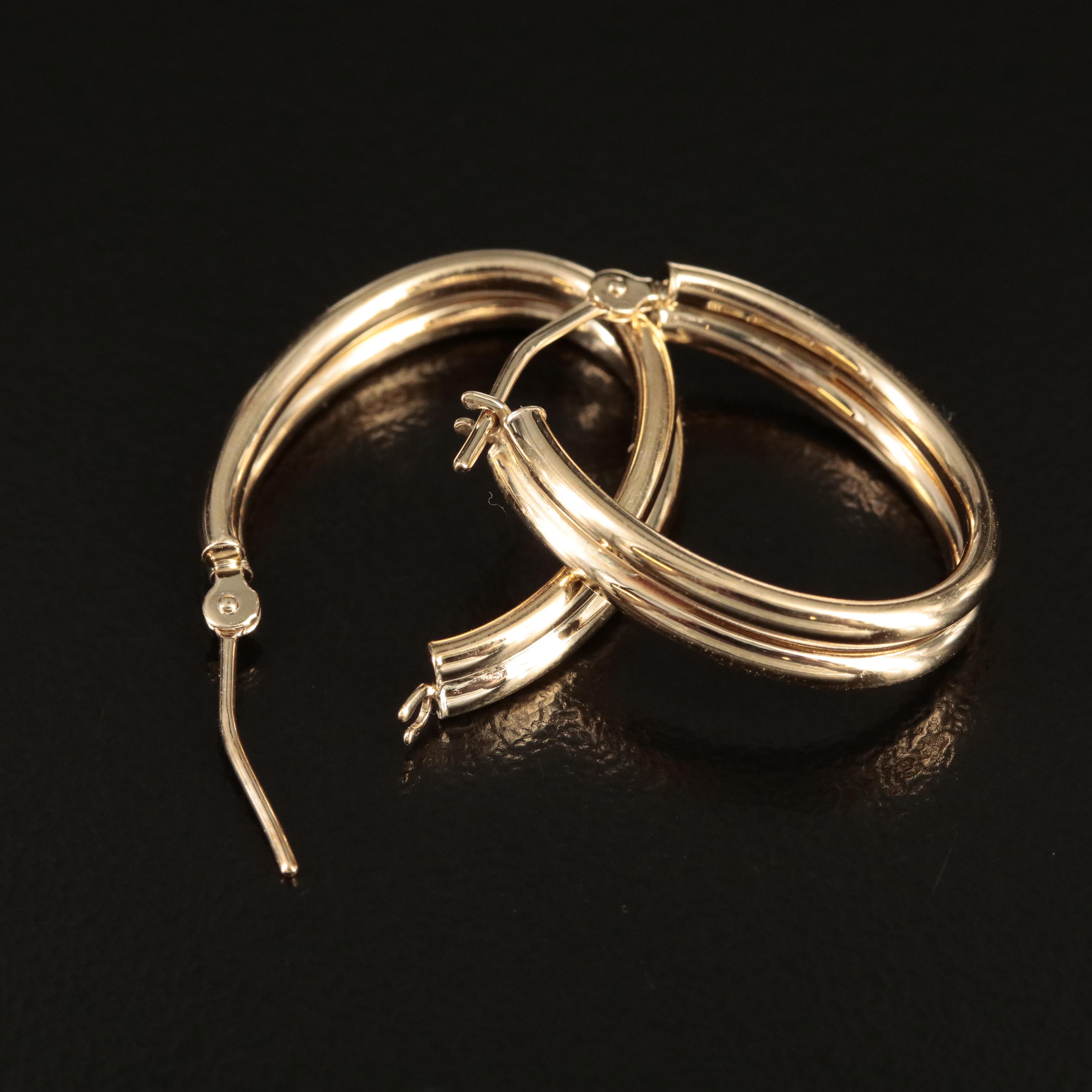 10K Hoop Earrings