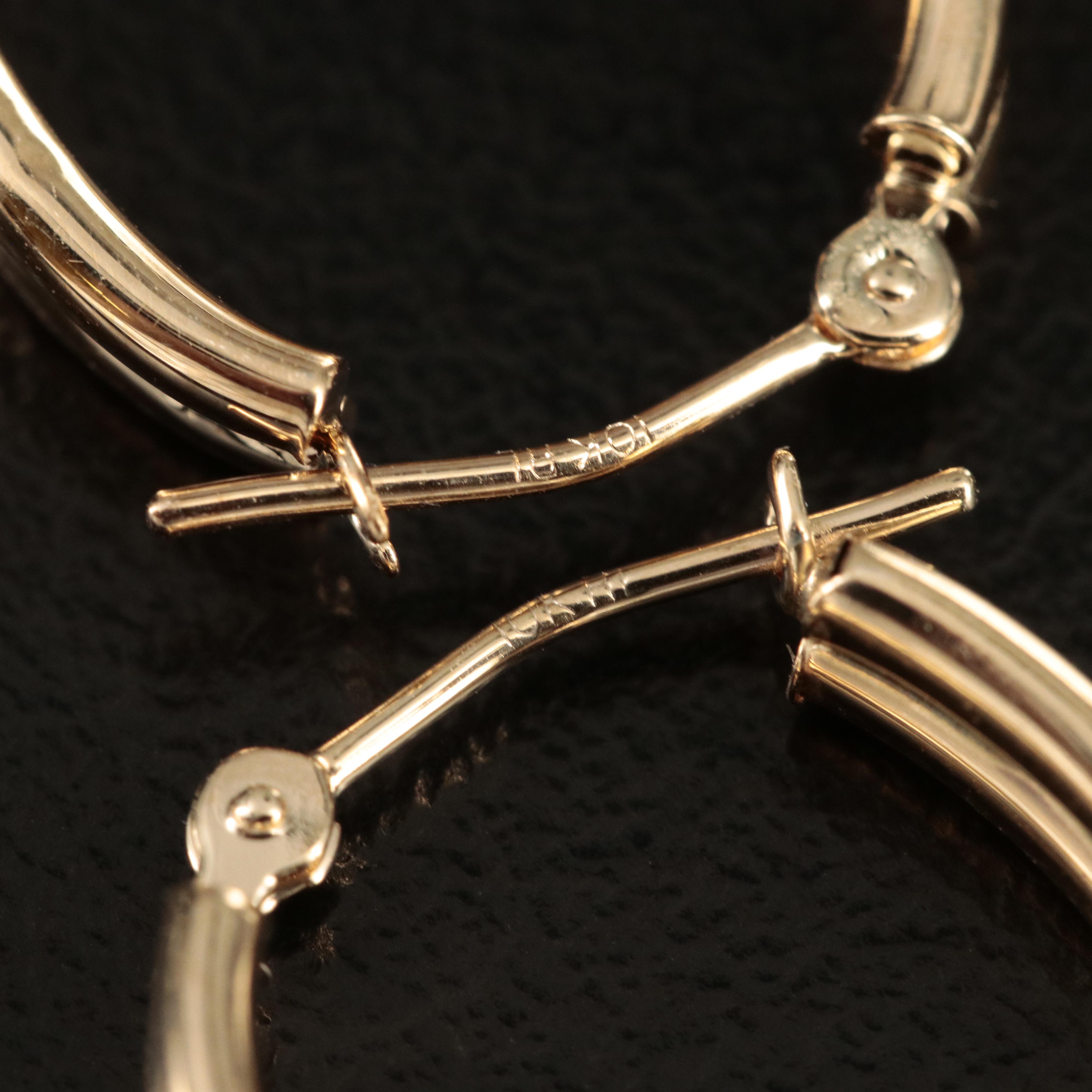 10K Hoop Earrings