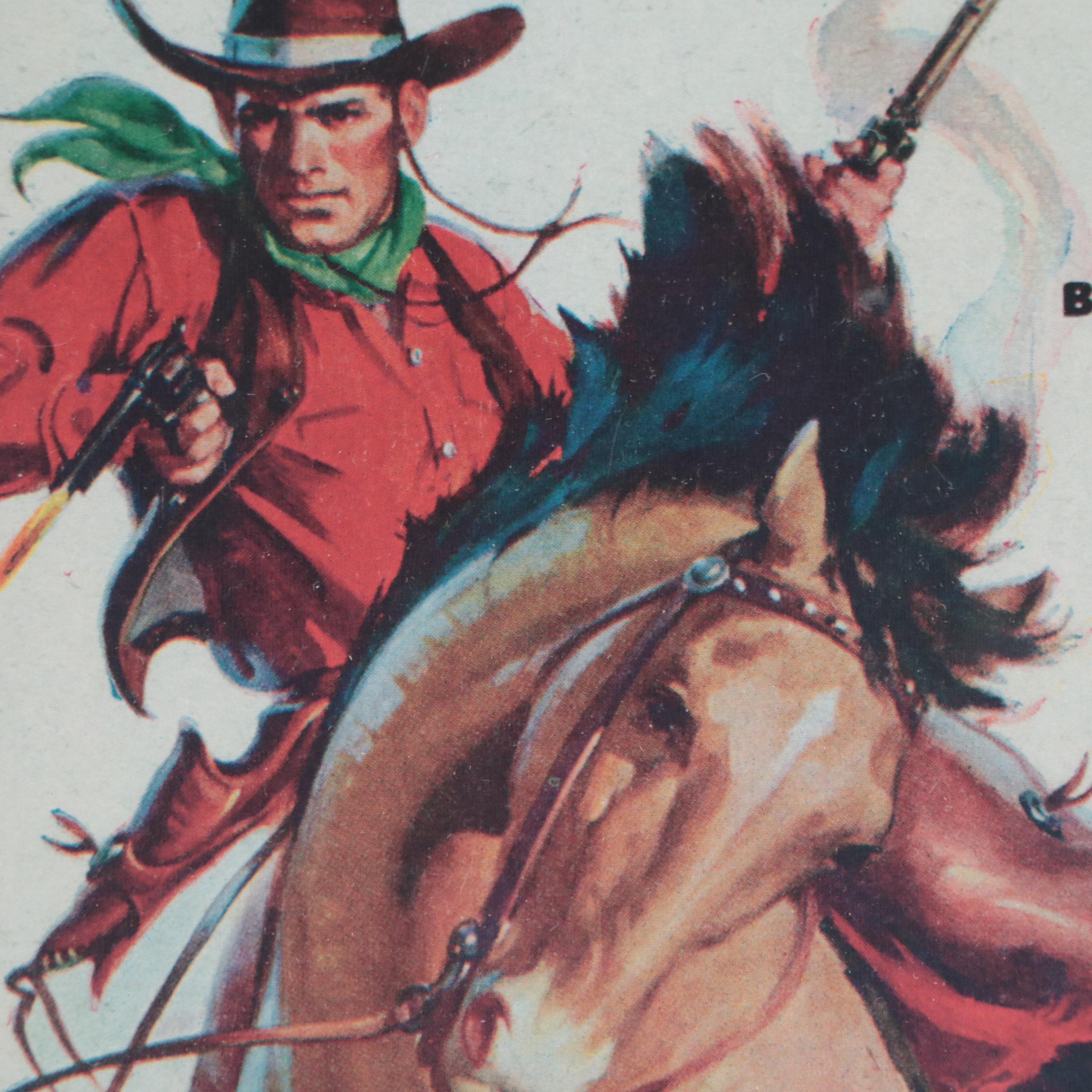Offset Lithograph Reproductions of Western-Themed Literature Covers