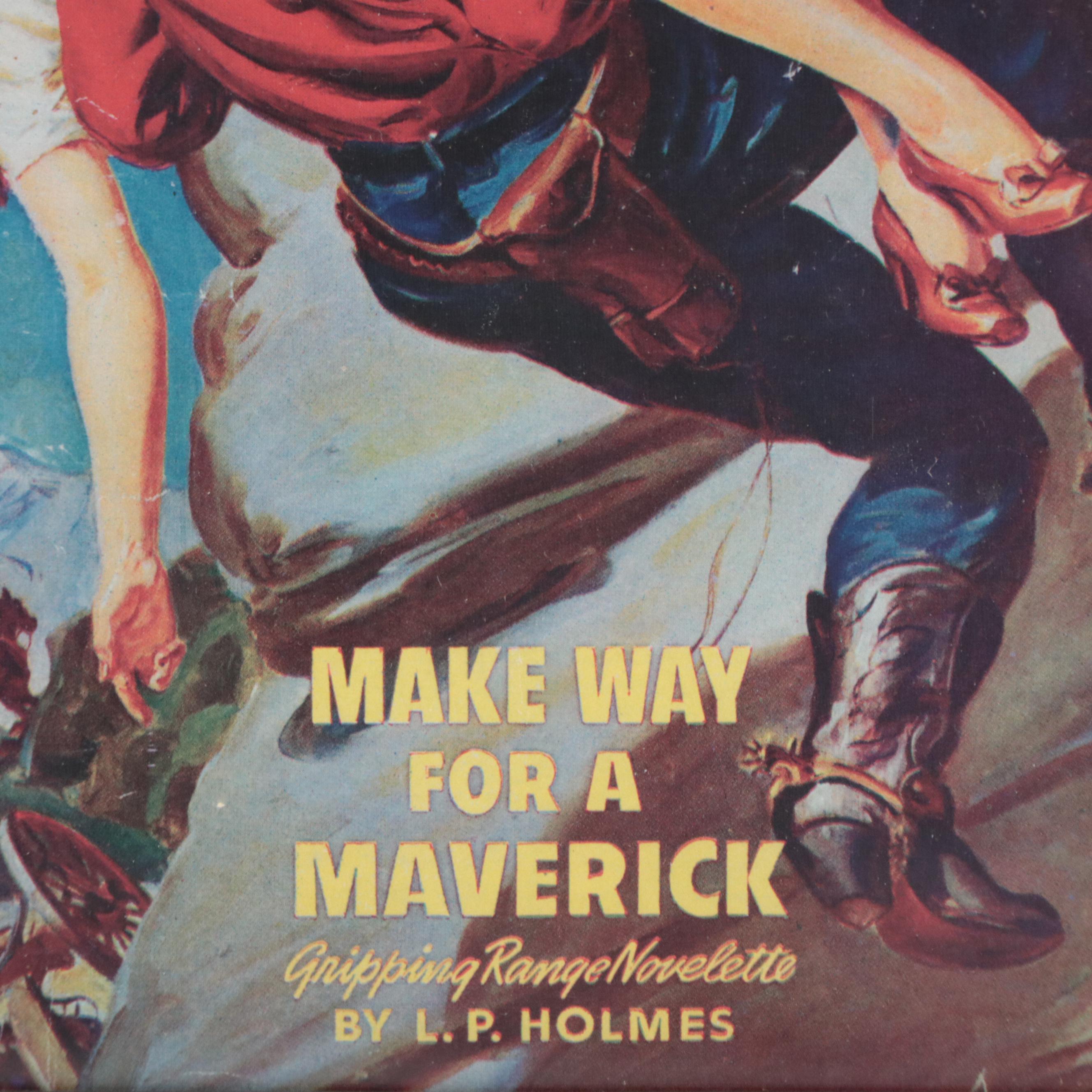 Offset Lithograph Reproductions of Western-Themed Literature Covers