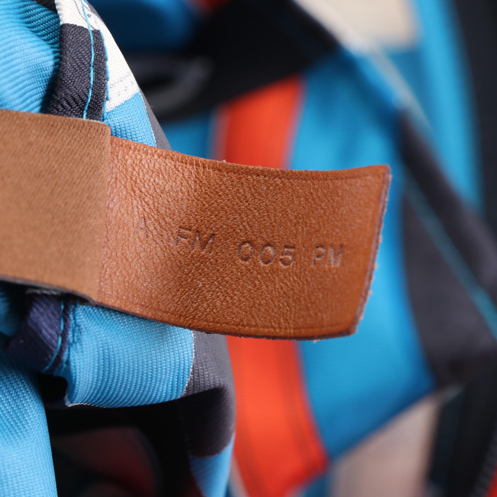 Hermès Airsilk Backpack in "Cavalcadour" Silk Twill