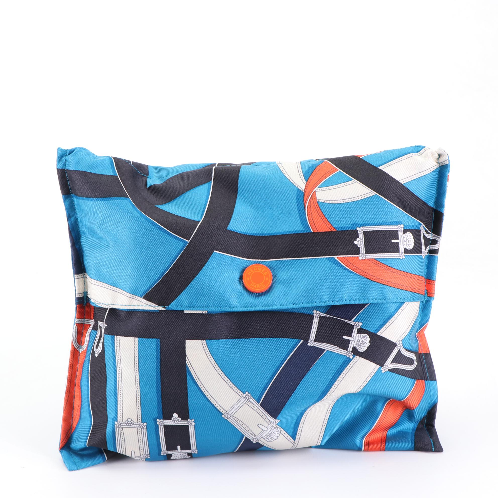 Hermès Airsilk Backpack in "Cavalcadour" Silk Twill