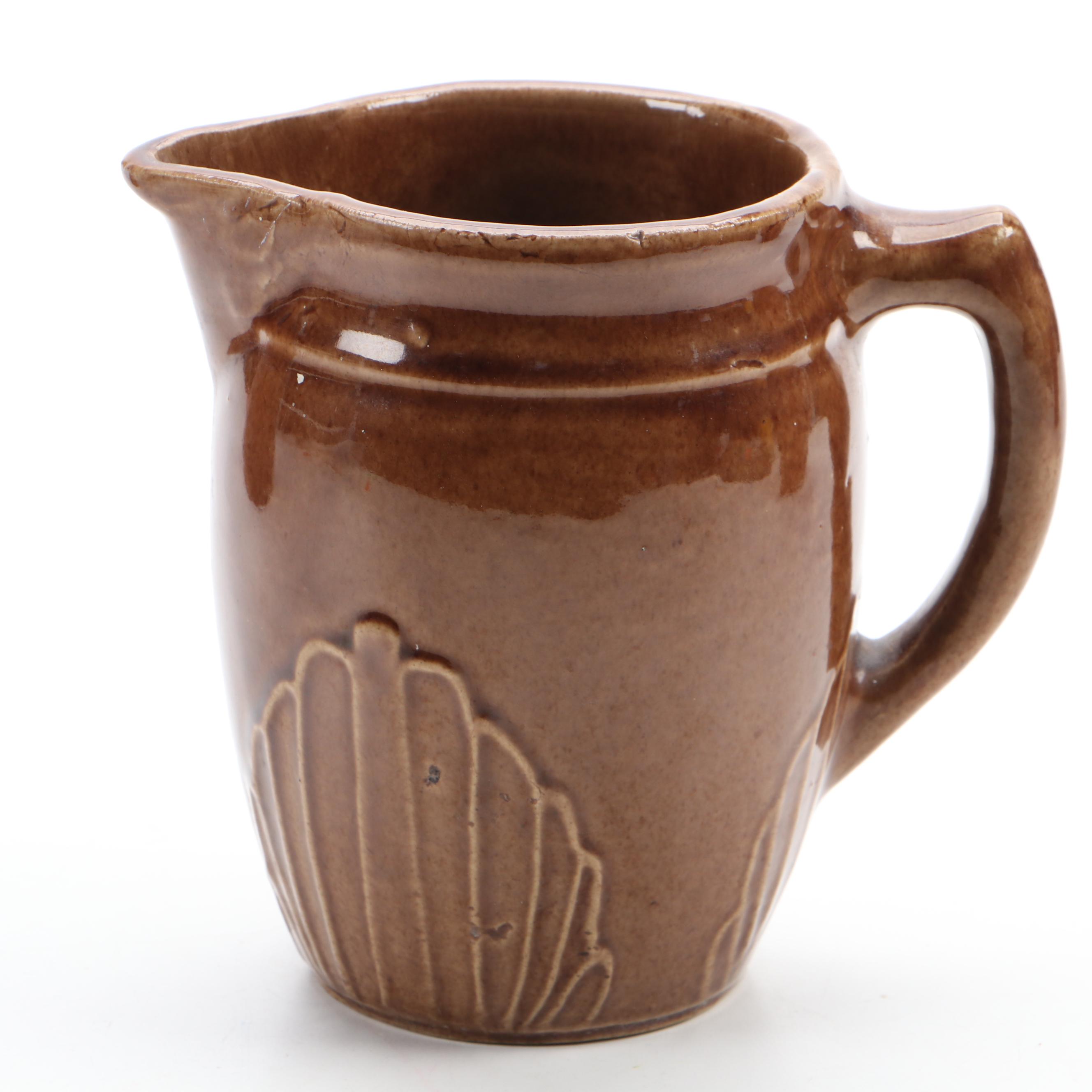 Monmouth Shell and Other Art Deco Style Brownware Pitchers, Mid-20th ...