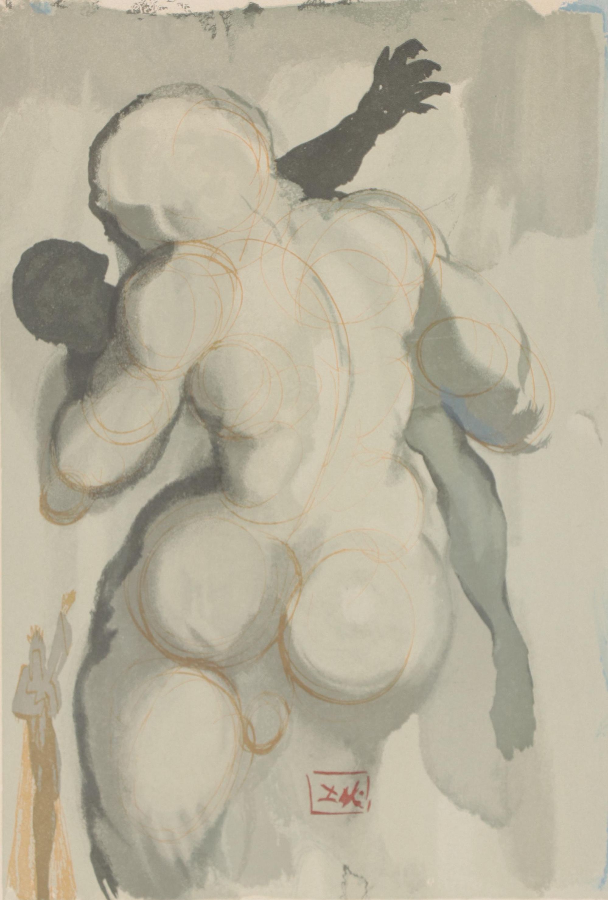 Salvador Dalí Wood Engraving "Les morts par violence"